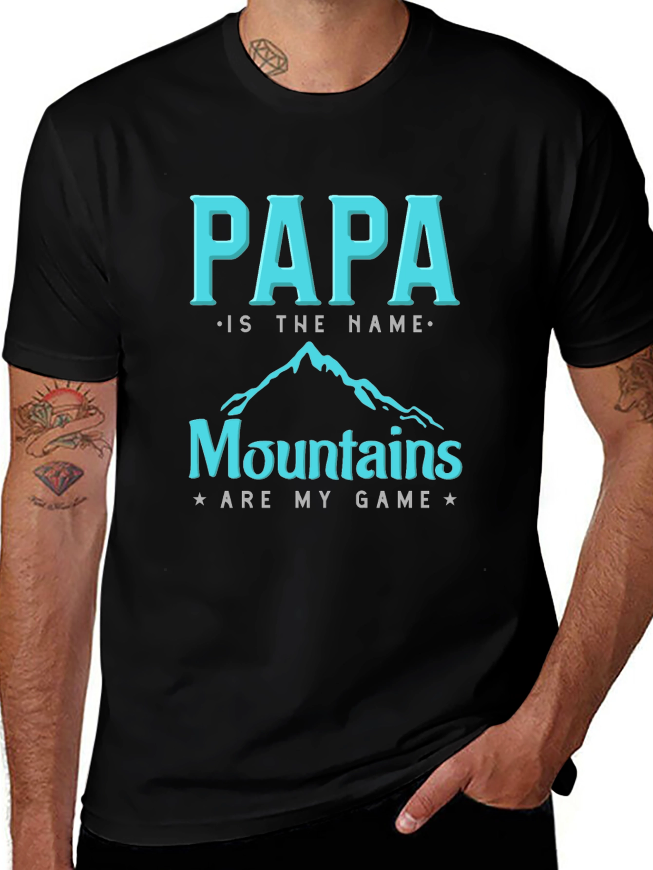 Papa Mountains Graphic T-Shirt