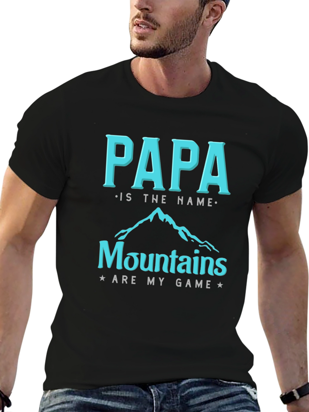 Papa Mountains Graphic T-Shirt
