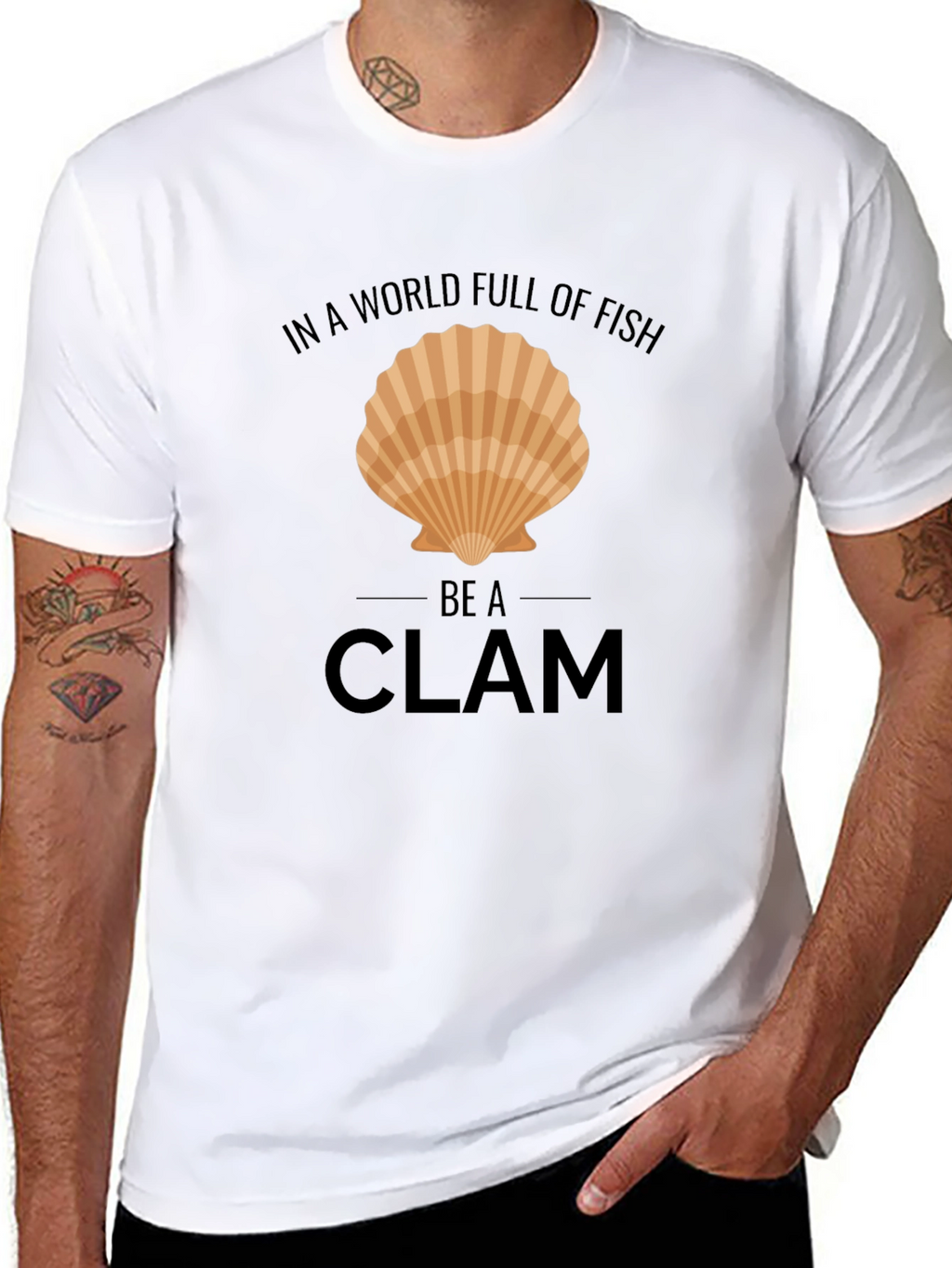 Be a Clam T-Shirt - Funny Graphic Tee