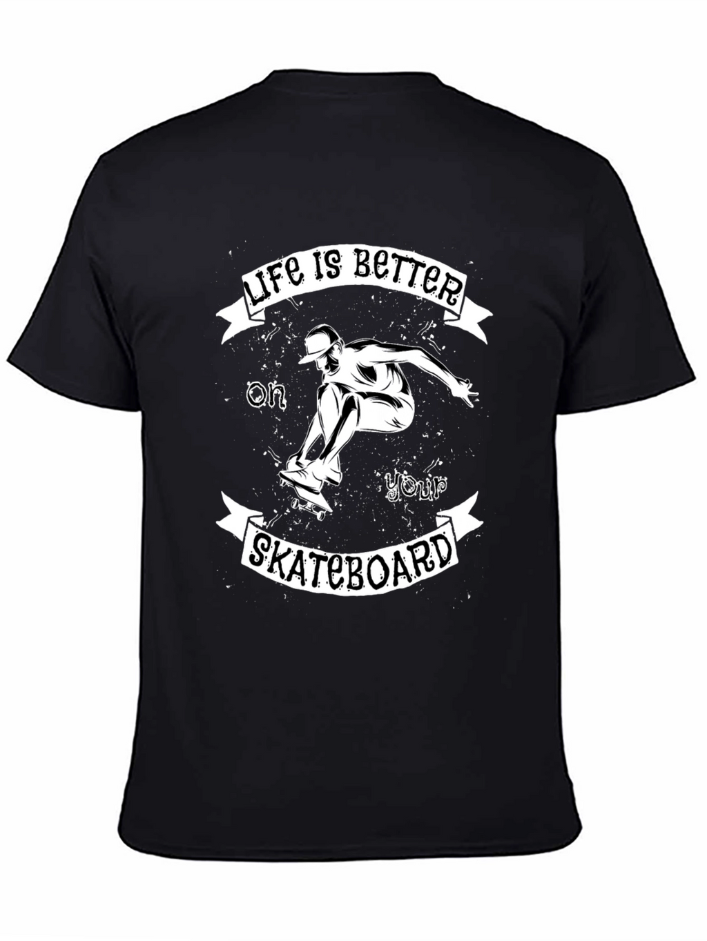 Skateboarder Graphic Tee - Life is Better