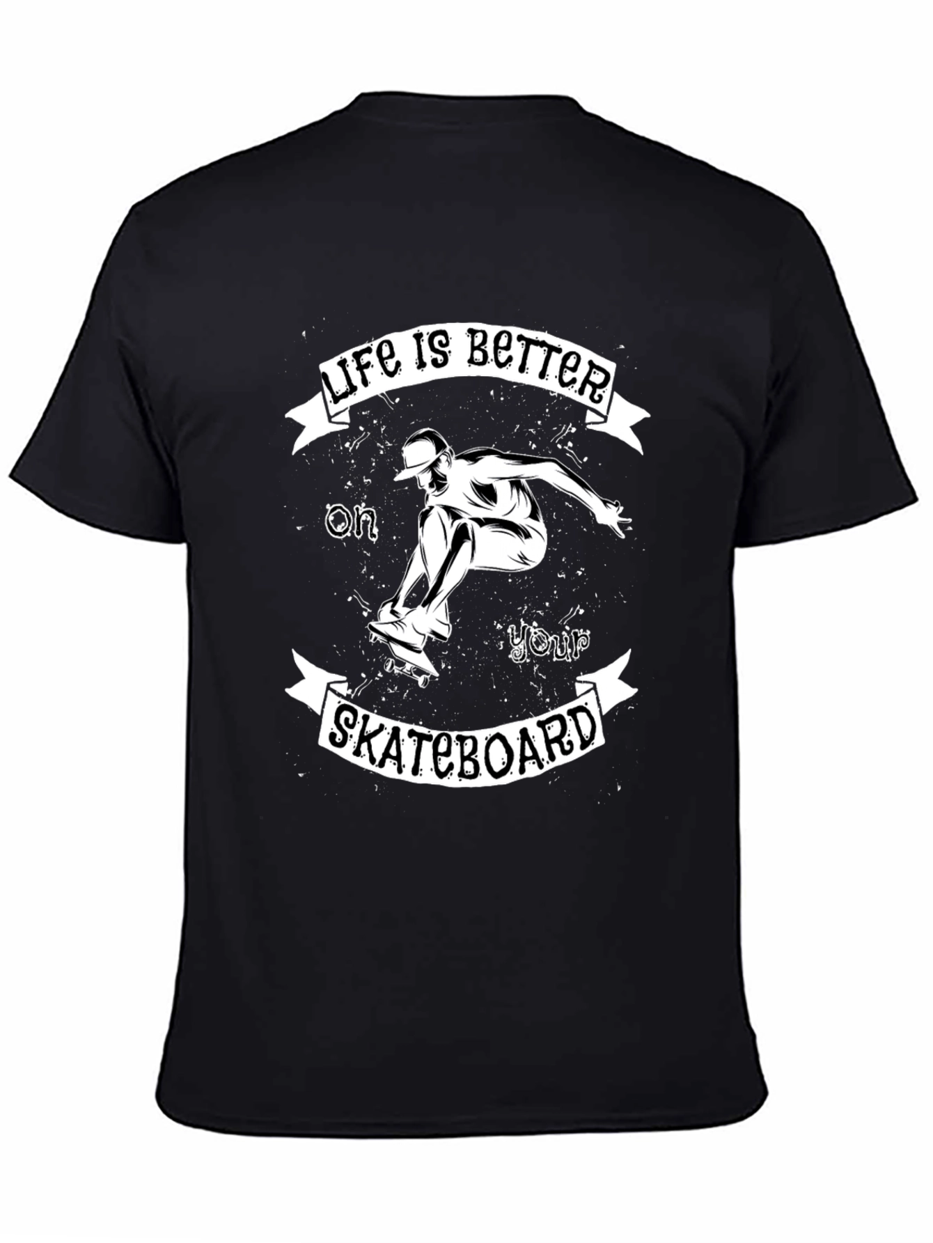 Skateboarder Graphic Tee - Life is Better