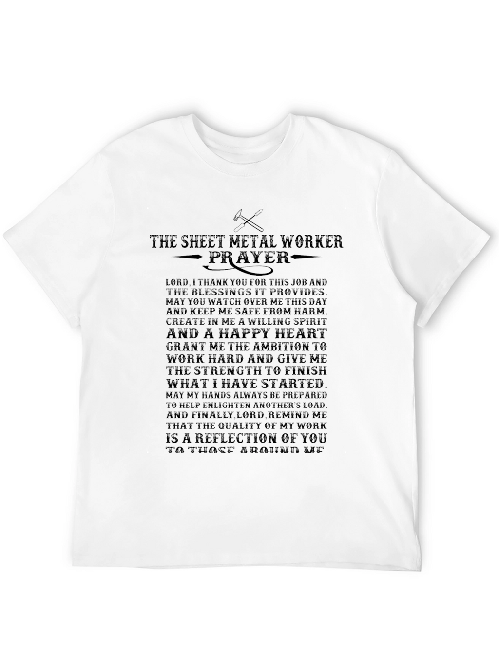 Sheet Metal Worker Prayer T-Shirt