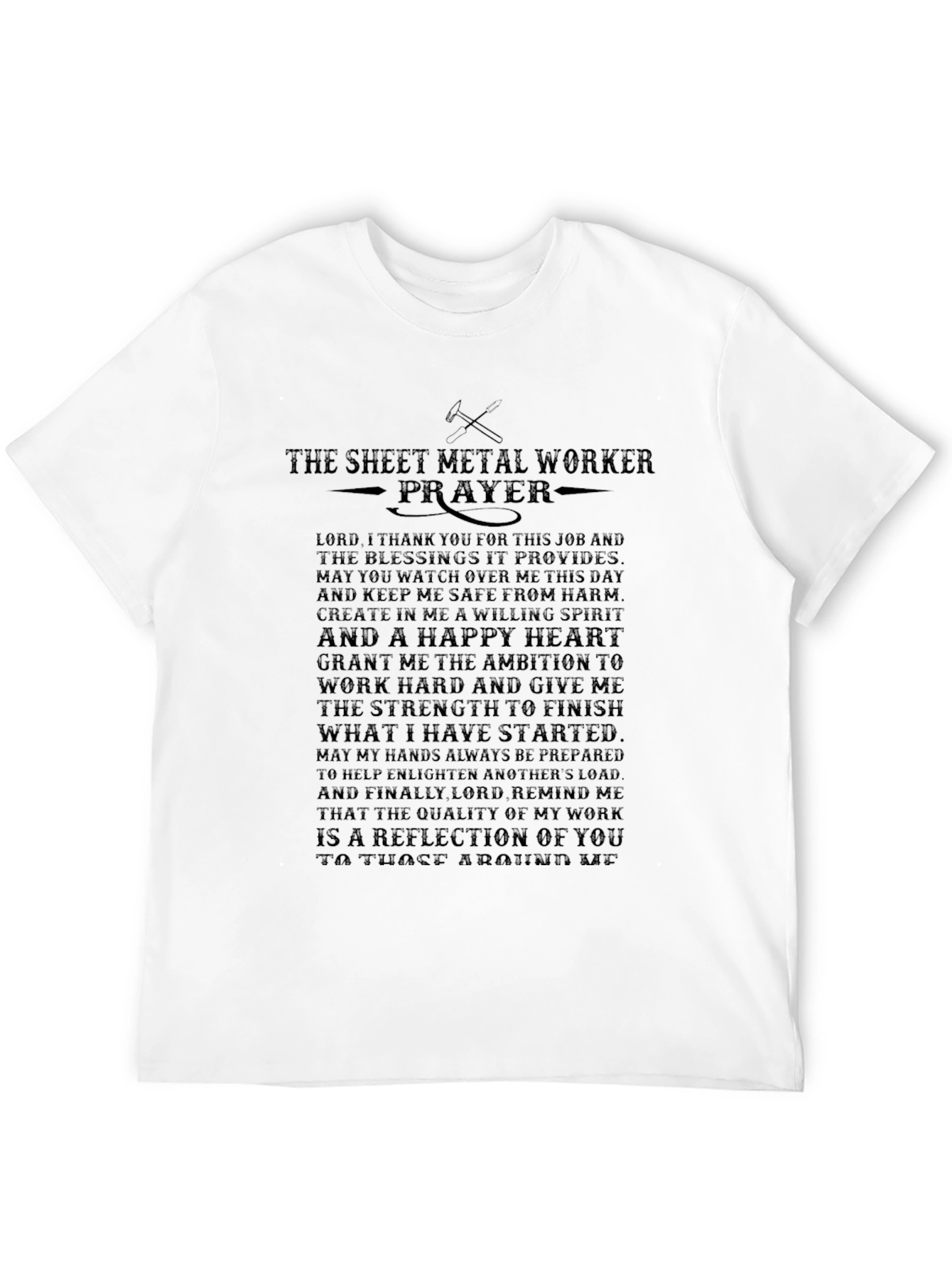 Sheet Metal Worker Prayer T-Shirt