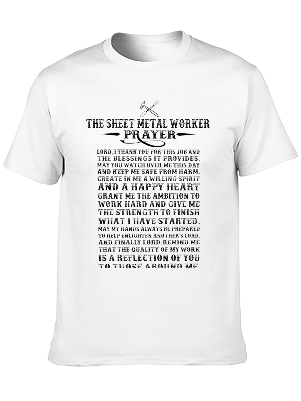 Sheet Metal Worker Prayer T-Shirt