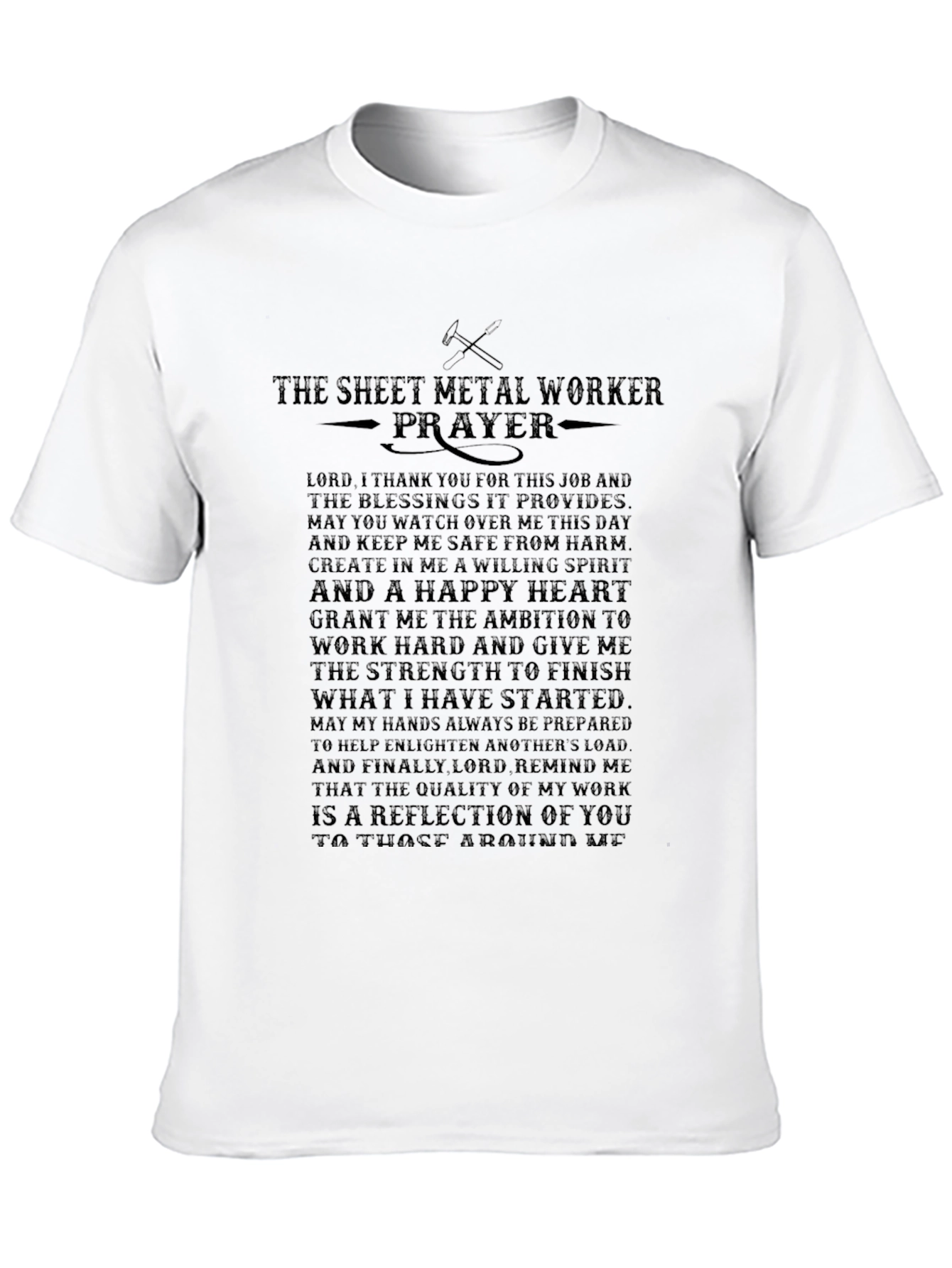 Sheet Metal Worker Prayer T-Shirt