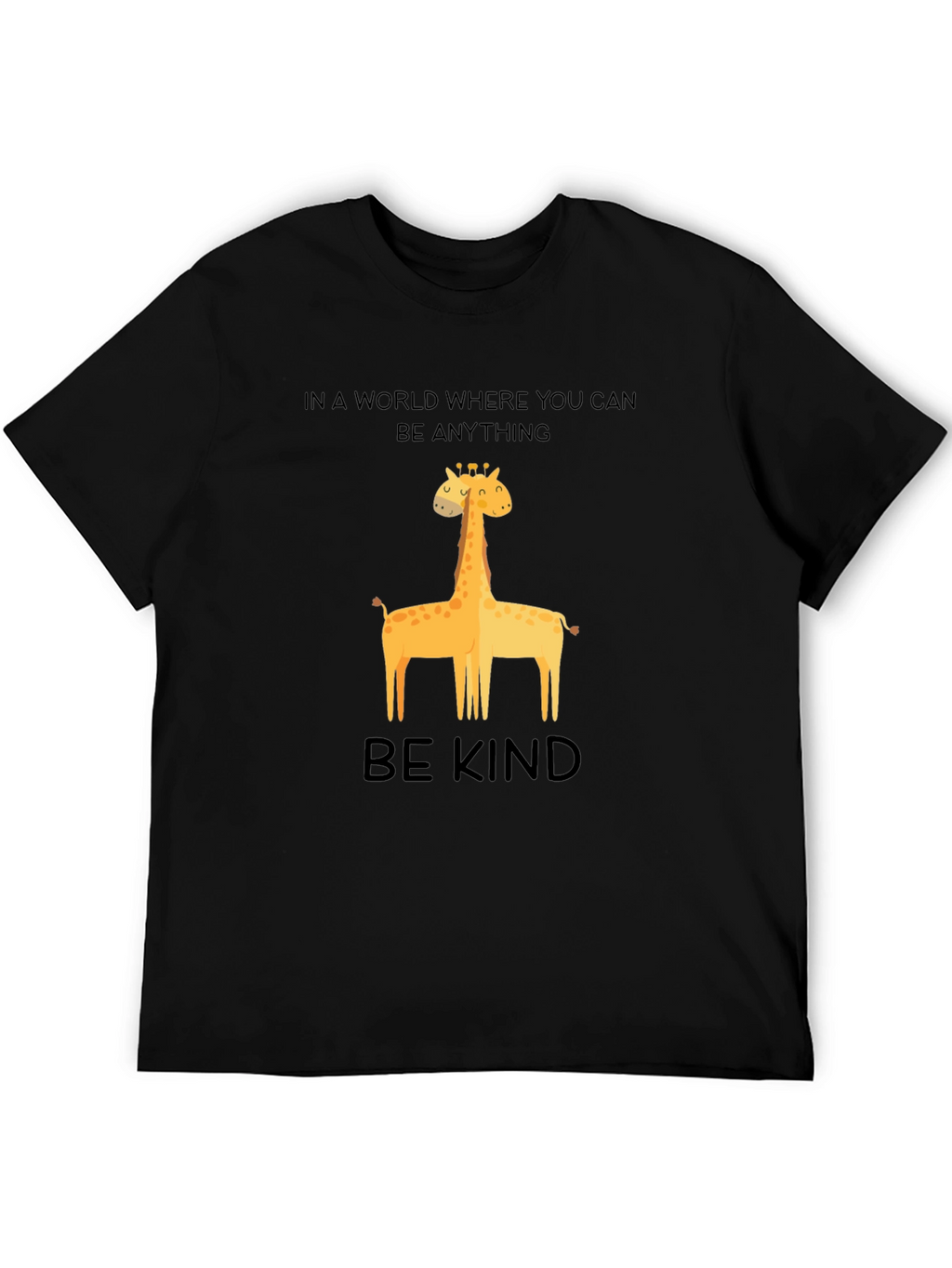 Be Kind Giraffe T-Shirt - Unisex Crew Neck