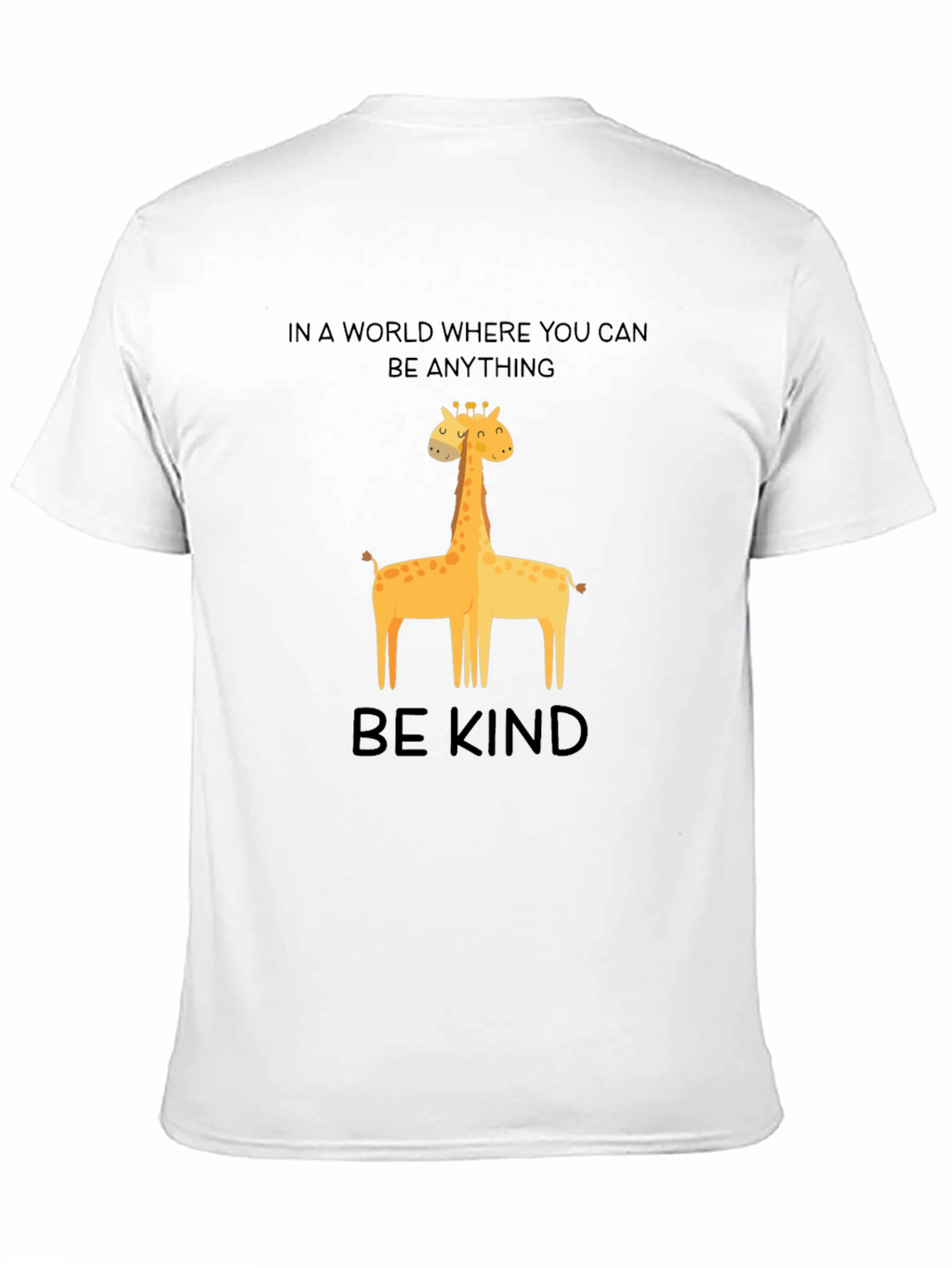 Be Kind Giraffe T-Shirt - Unisex Crew Neck