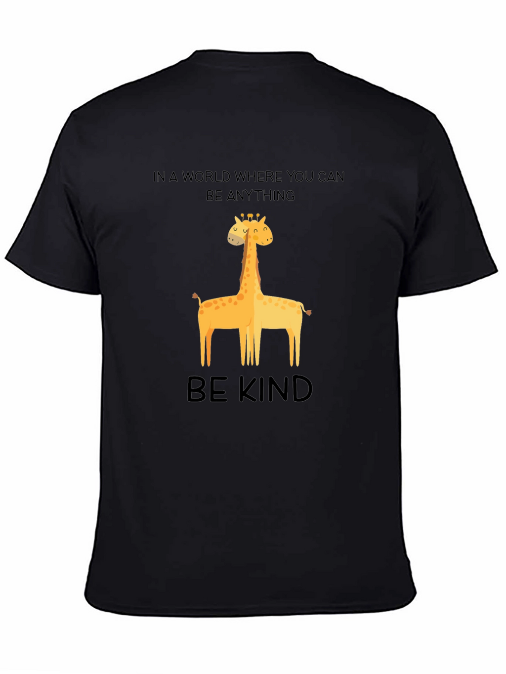 Be Kind Giraffe T-Shirt - Unisex Crew Neck