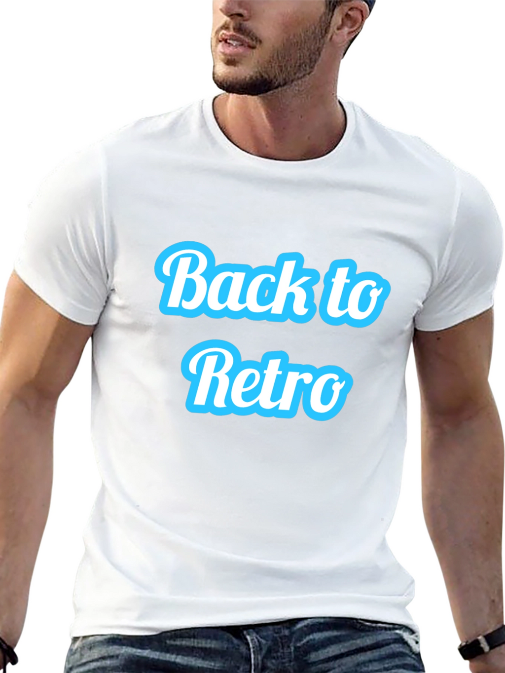 Back to Retro Black Graphic Tee