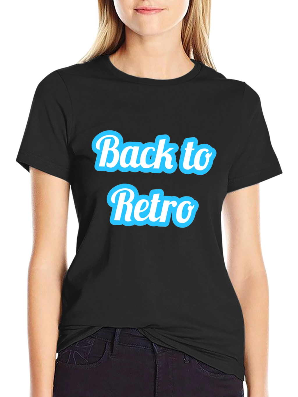 Back to Retro Black Graphic Tee