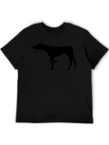 Pointer Dog Silhouette Graphic T-Shirt