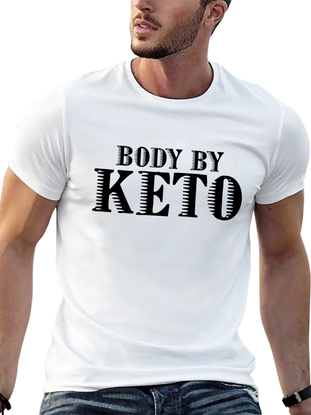 Body By Keto Black Graphic T-Shirt