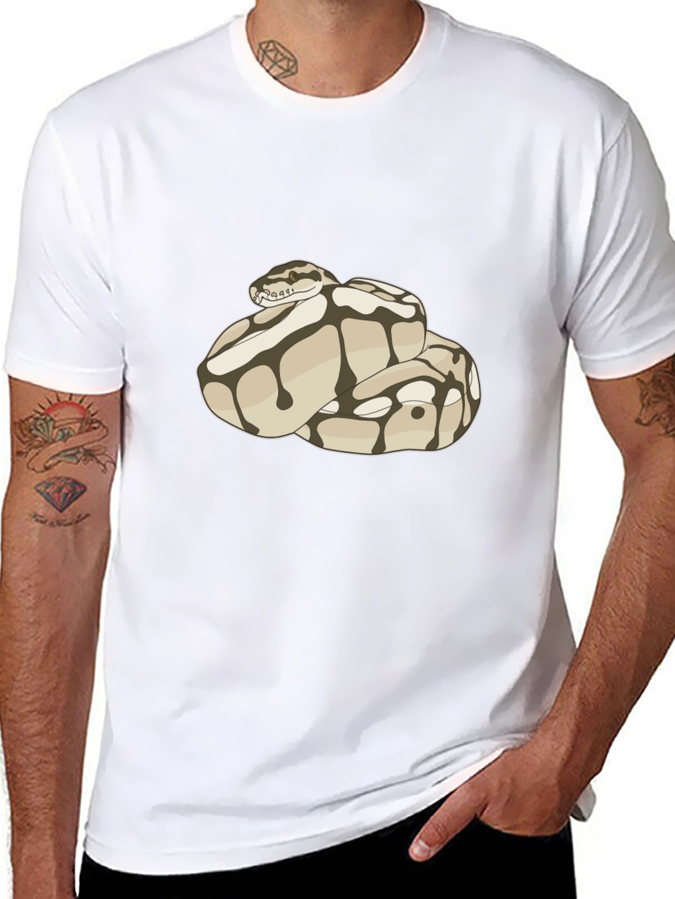 Snake Graphic T-Shirt - Reptile Lover Tee