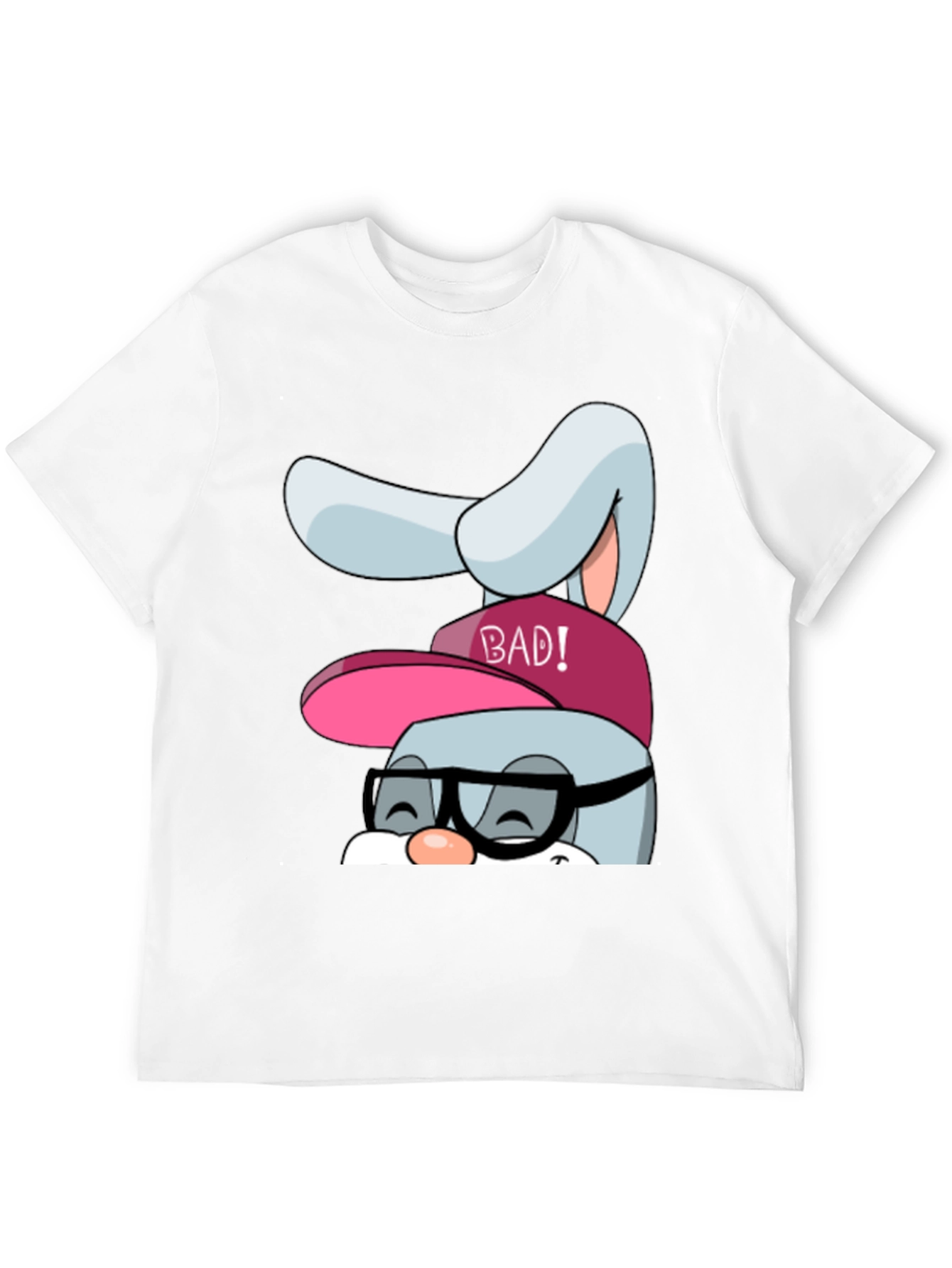 Bad Bunny Graphic Tee - Black Cotton Blend