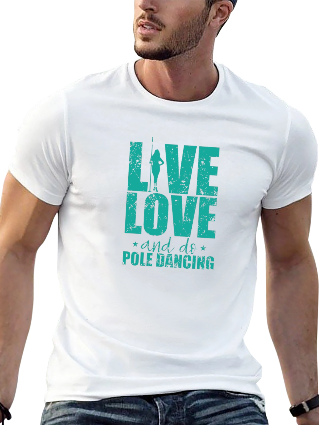 Live Love Pole Dance Black Graphic Tee