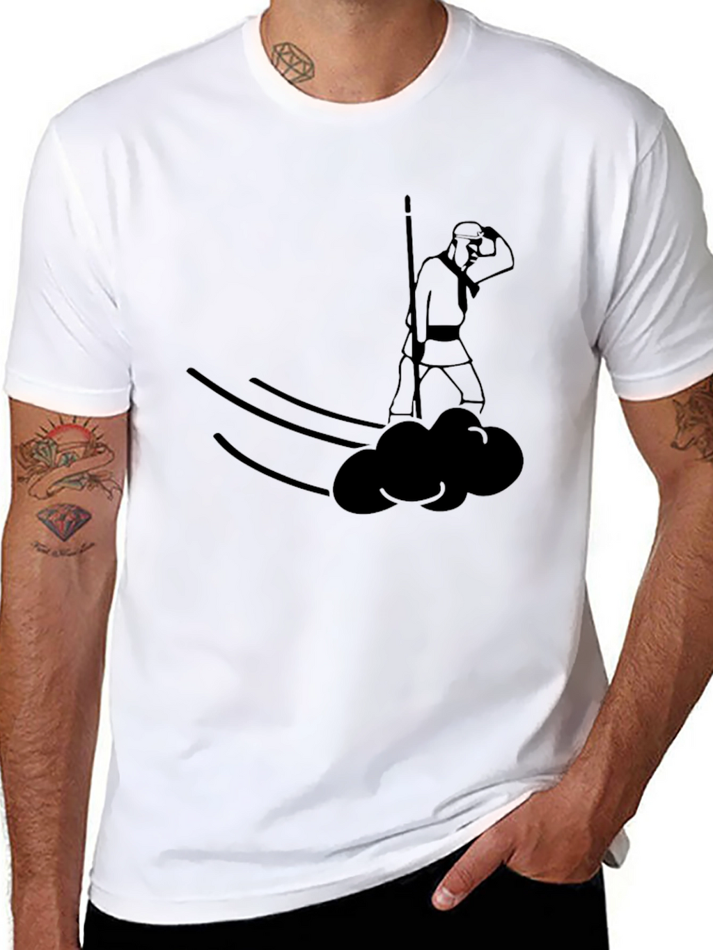 Cloud Rider Tee - Unique Graphic T-Shirt
