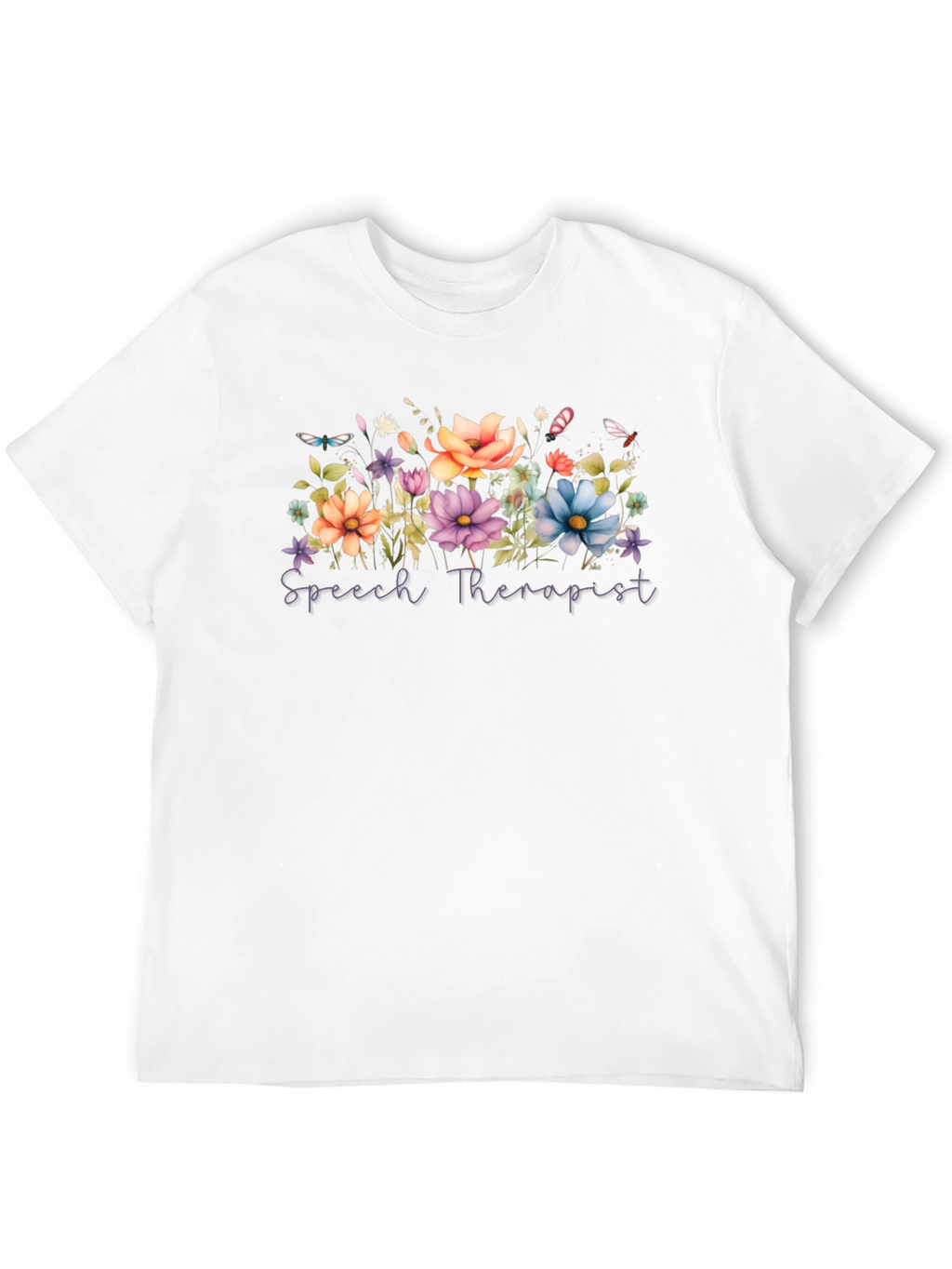 Speech Therapist Floral T-Shirt