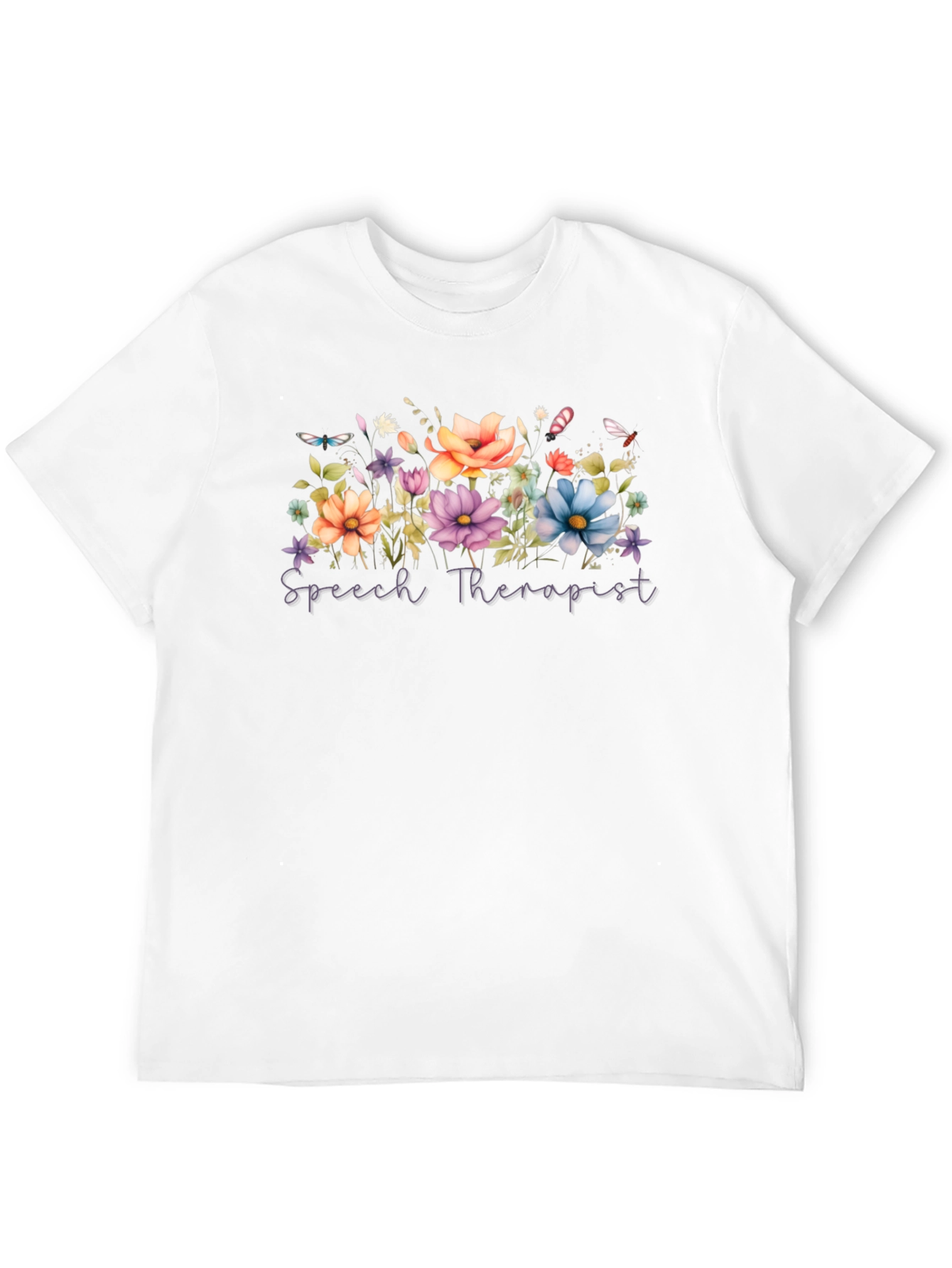 Speech Therapist Floral T-Shirt