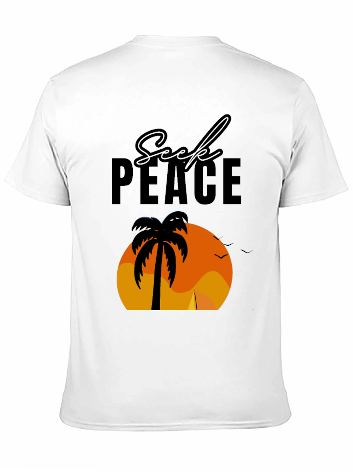 Seek Peace Palm Sunset T-Shirt