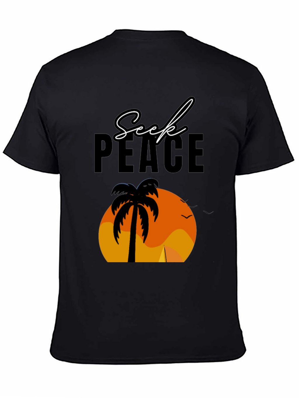 Seek Peace Palm Sunset T-Shirt