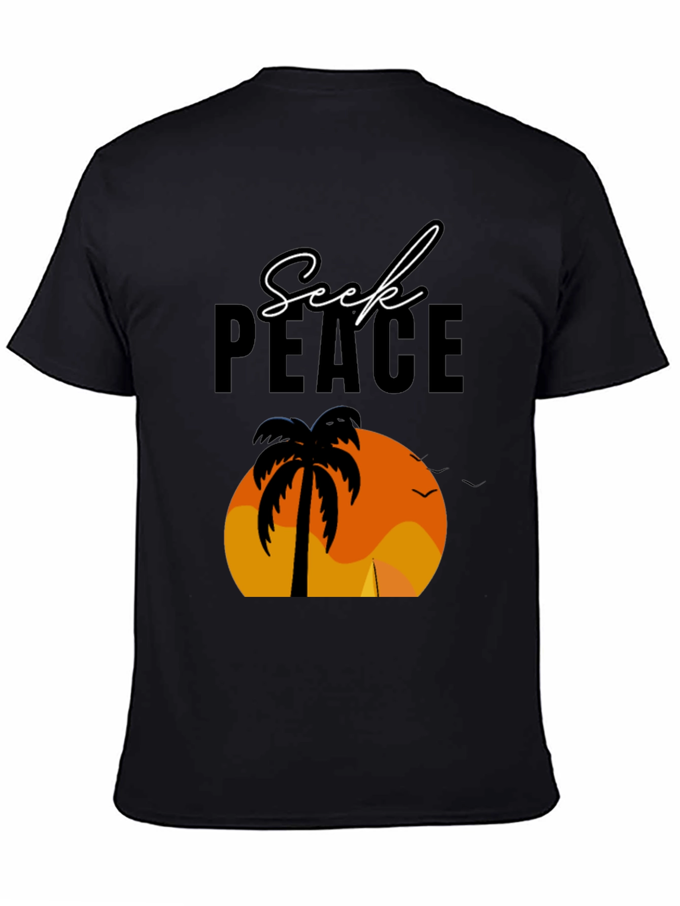 Seek Peace Palm Sunset T-Shirt