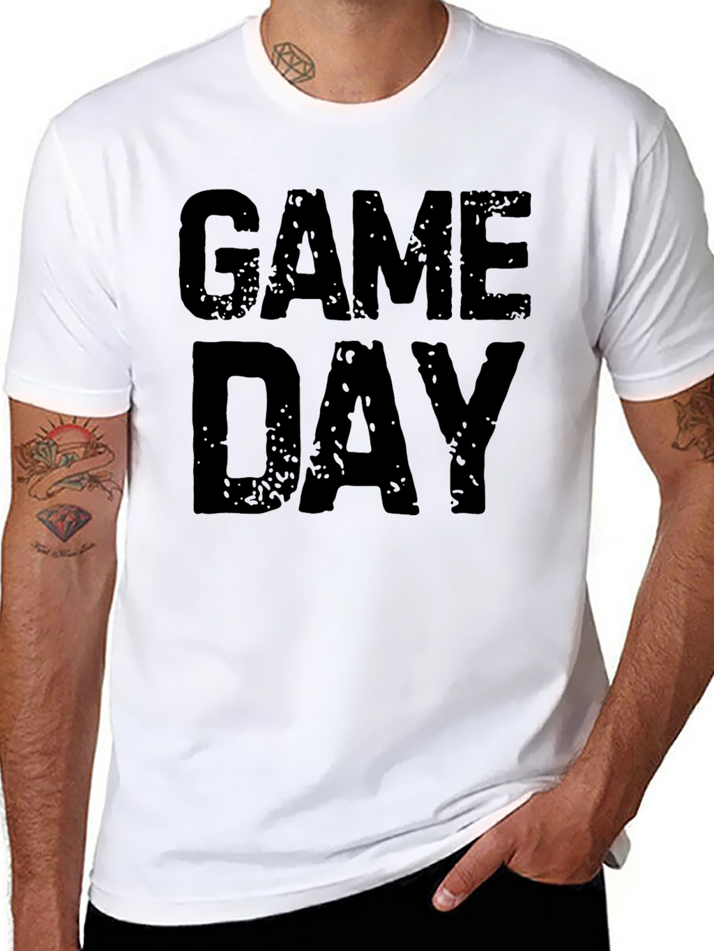 Game Day T-Shirt - Black Graphic Tee