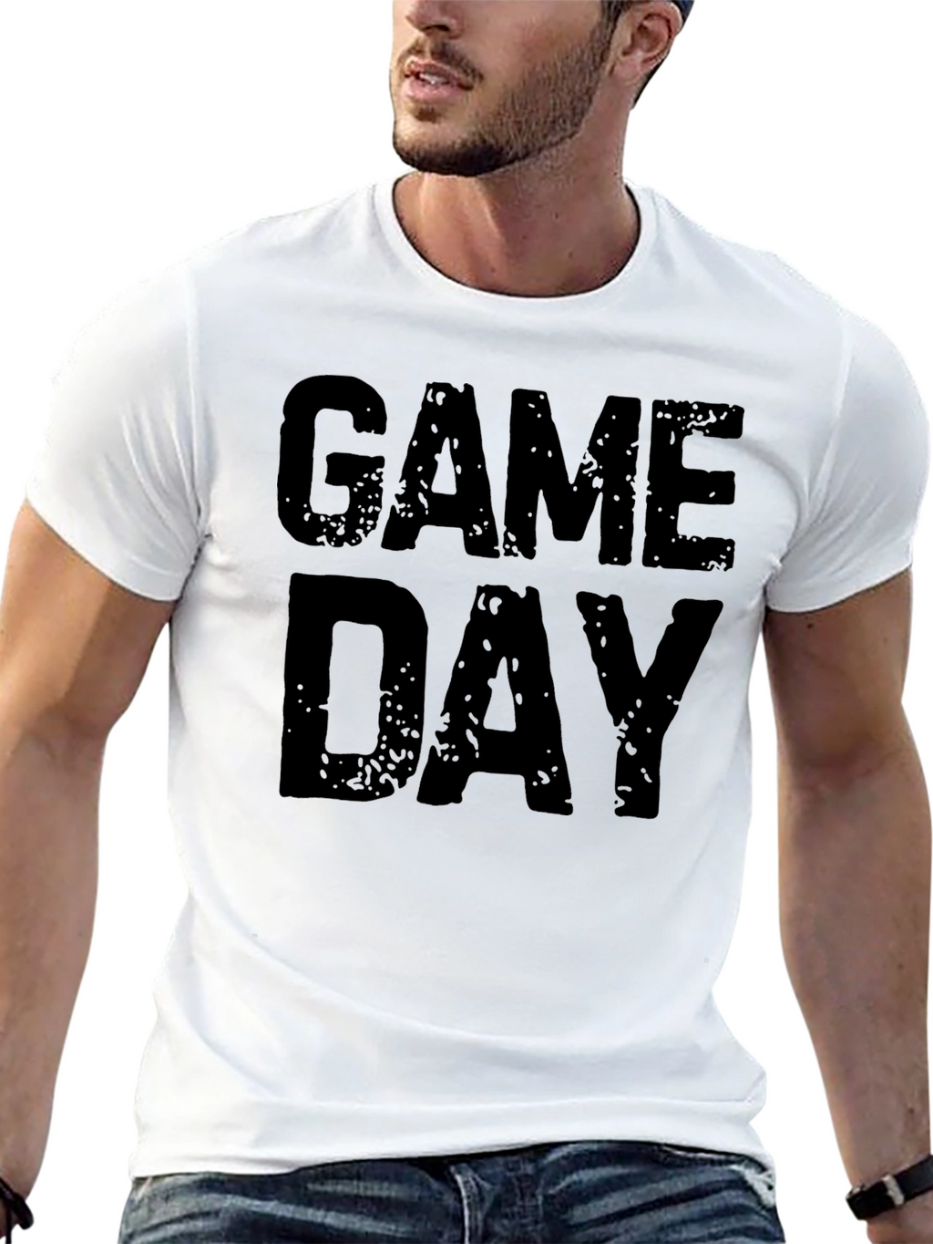 Game Day T-Shirt - Black Graphic Tee