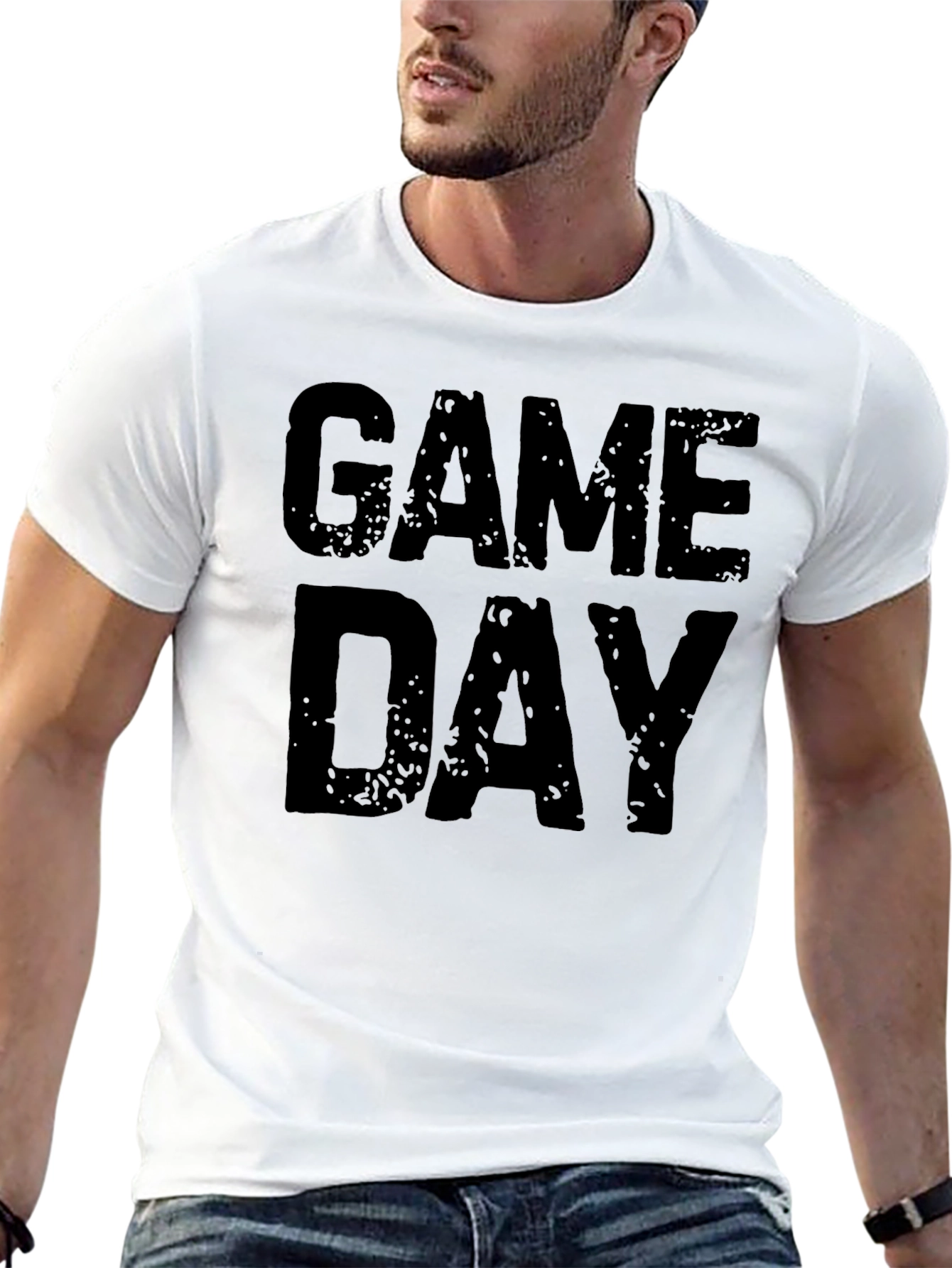 Game Day T-Shirt - Black Graphic Tee