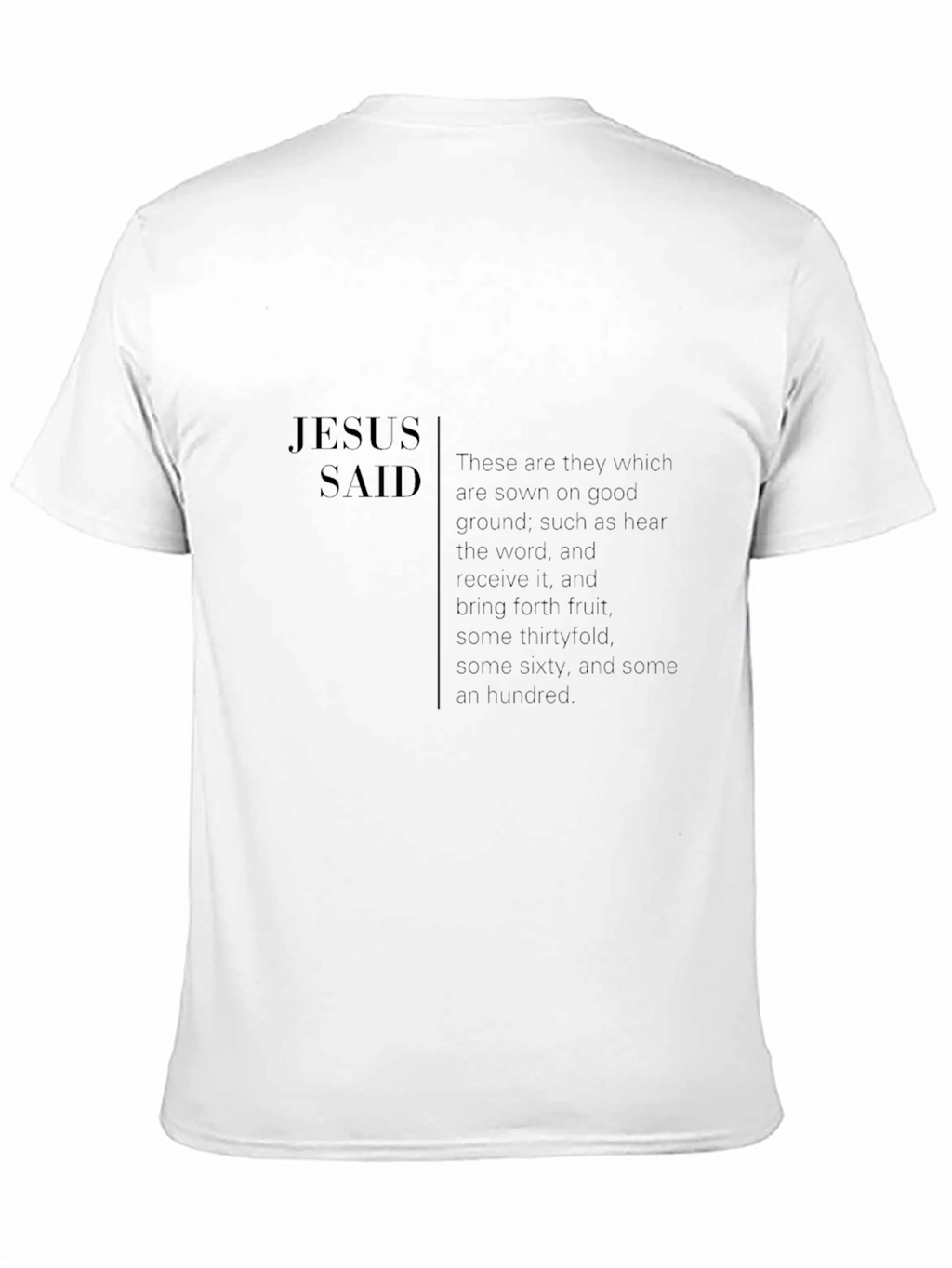 Jesus Said T-Shirt: Inspirational Scripture Graphic Tee