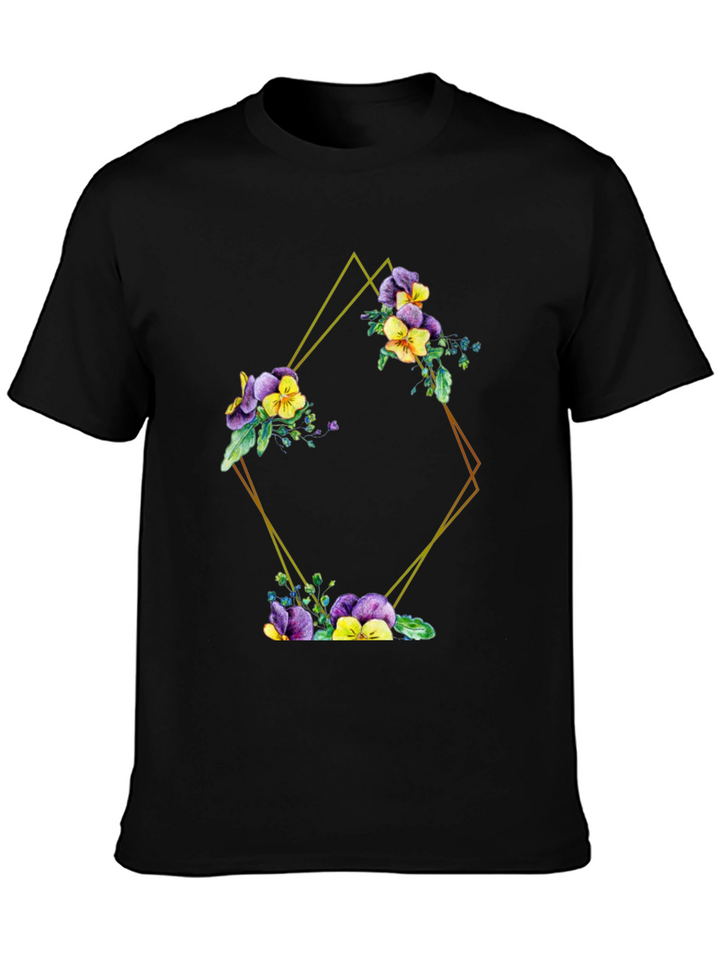 Floral Diamond Graphic Tee - Stylish & Unique!