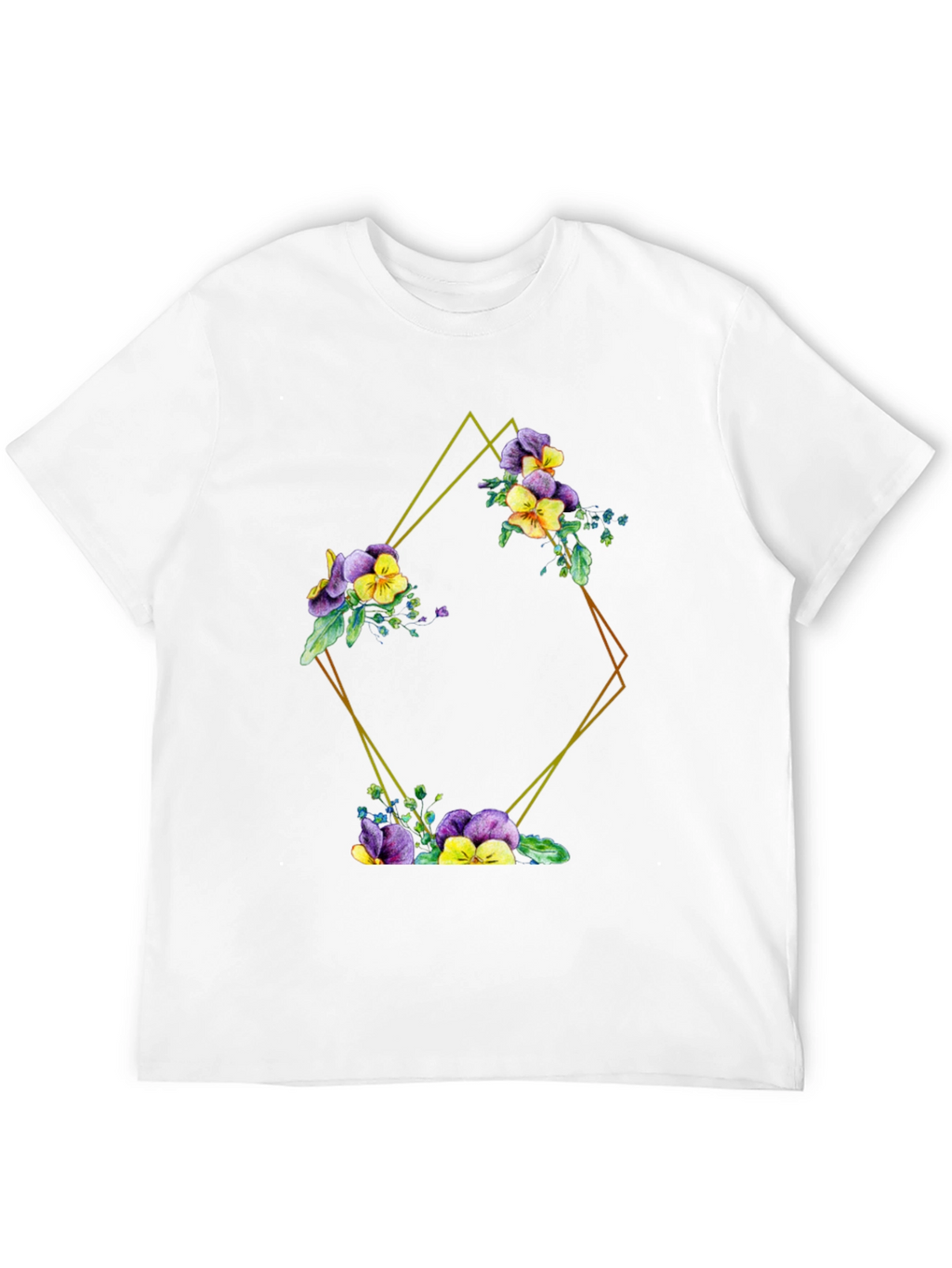 Floral Diamond Graphic Tee - Stylish & Unique!