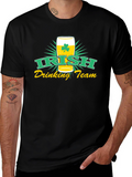 Irish Drinking Team Black Graphic T-Shirt