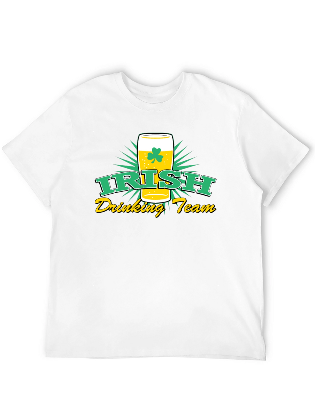 Irish Drinking Team Black Graphic T-Shirt