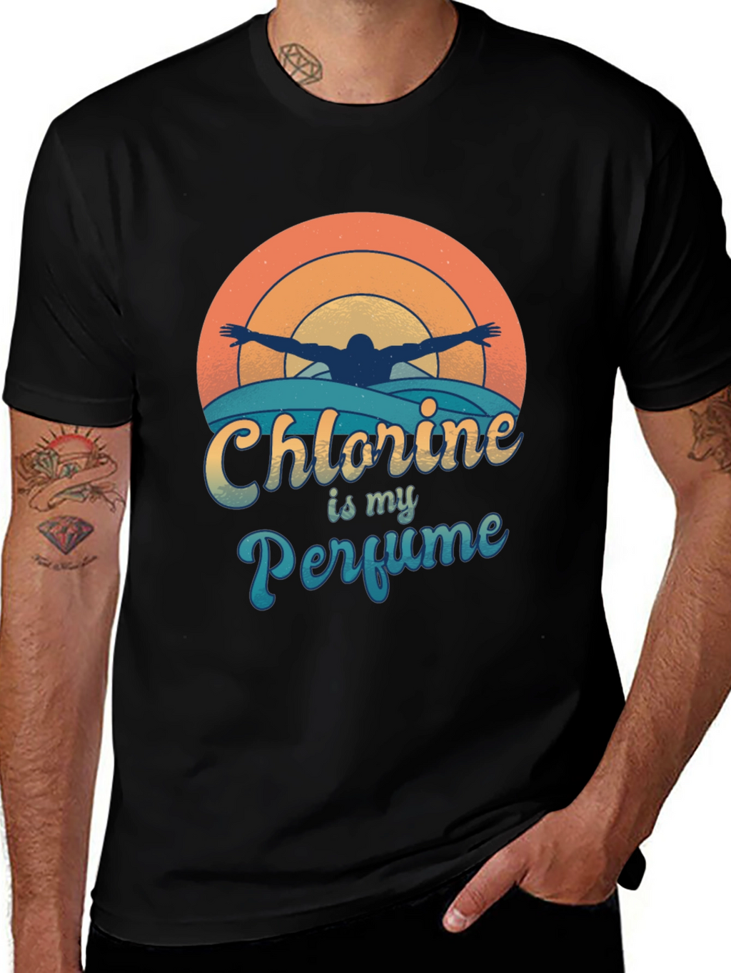 Chlorine is My Perfume Swimmer T-Shirt