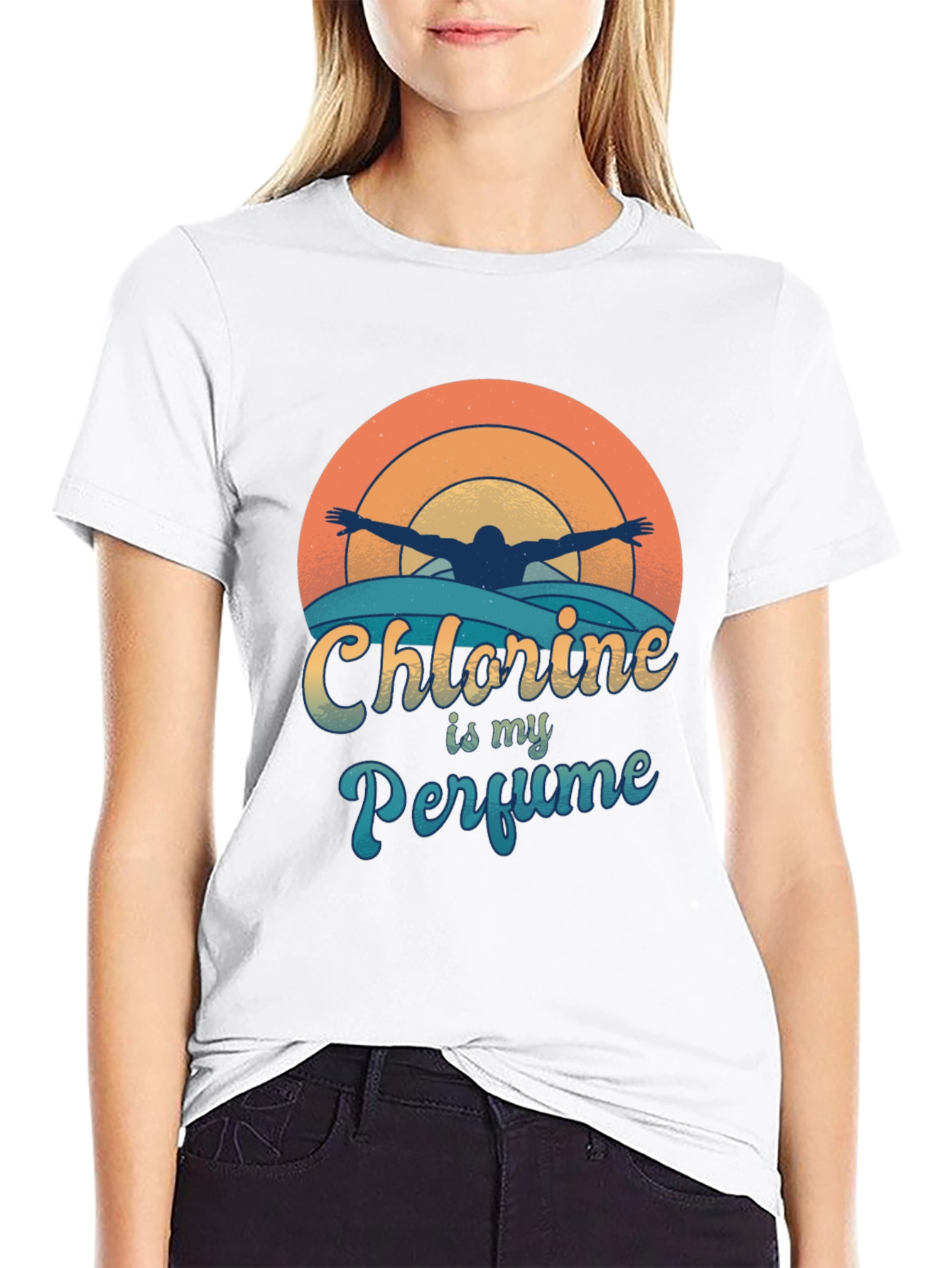Chlorine is My Perfume Swimmer T-Shirt