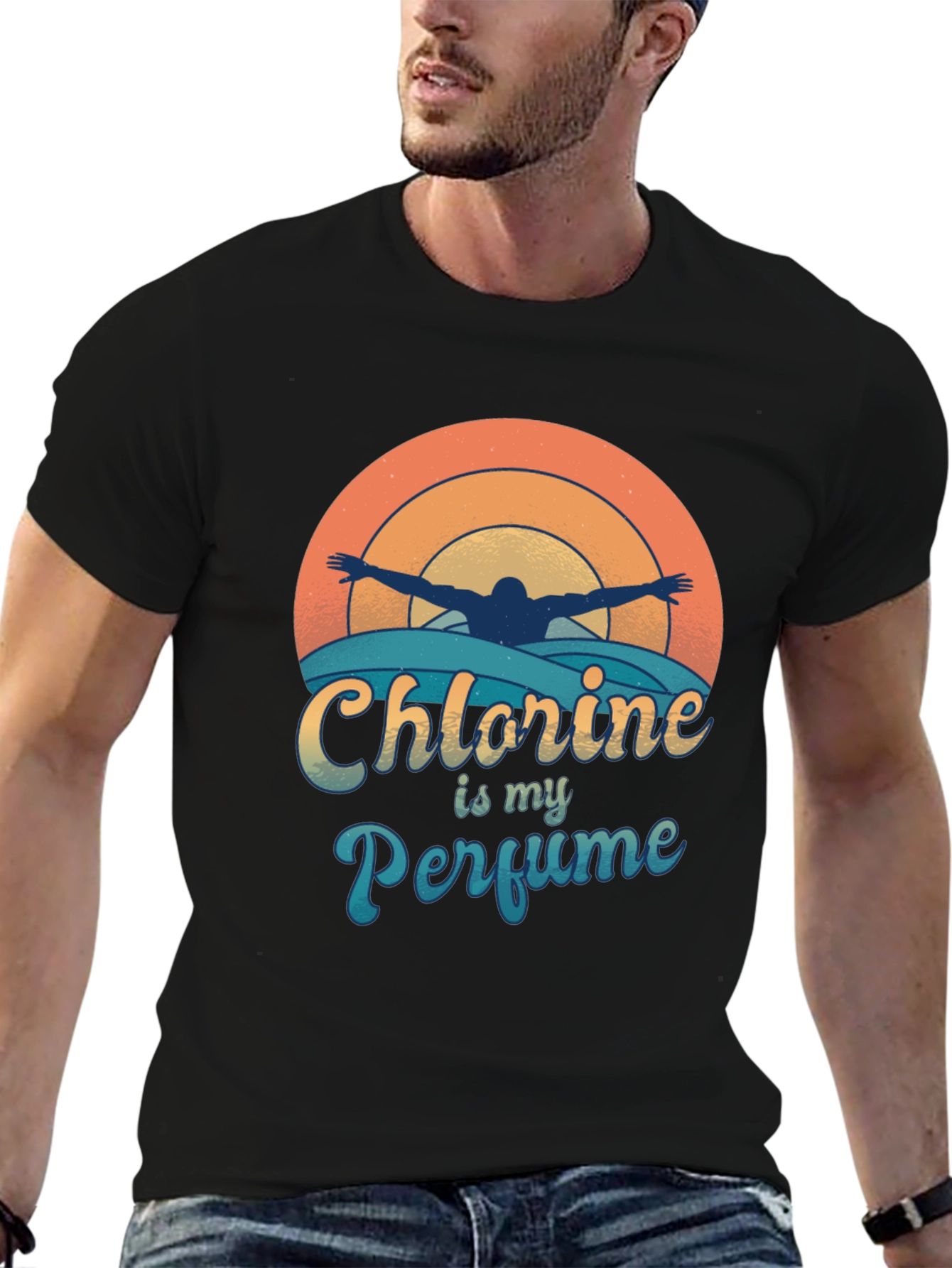 Chlorine is My Perfume Swimmer T-Shirt
