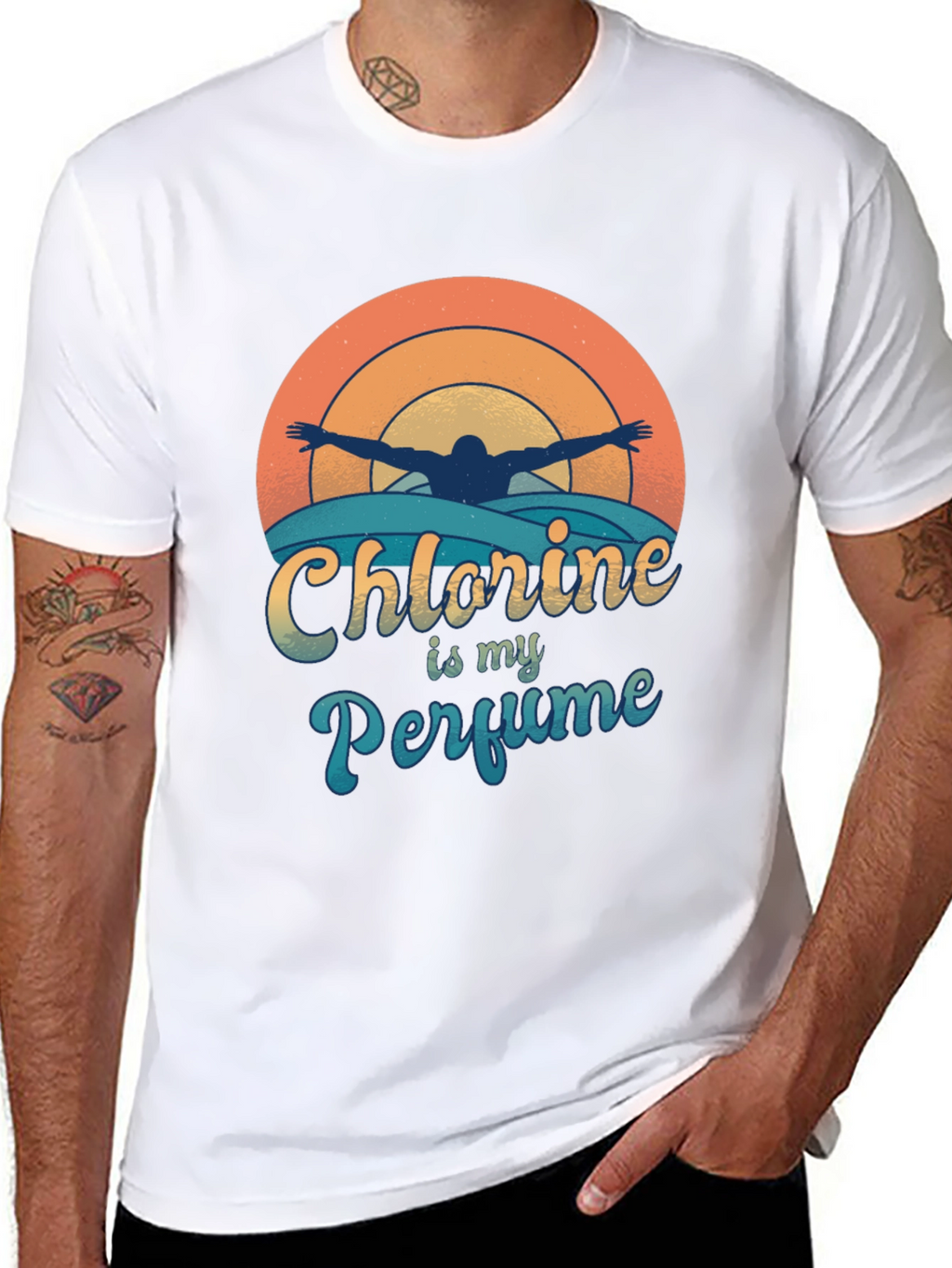 Chlorine is My Perfume Swimmer T-Shirt