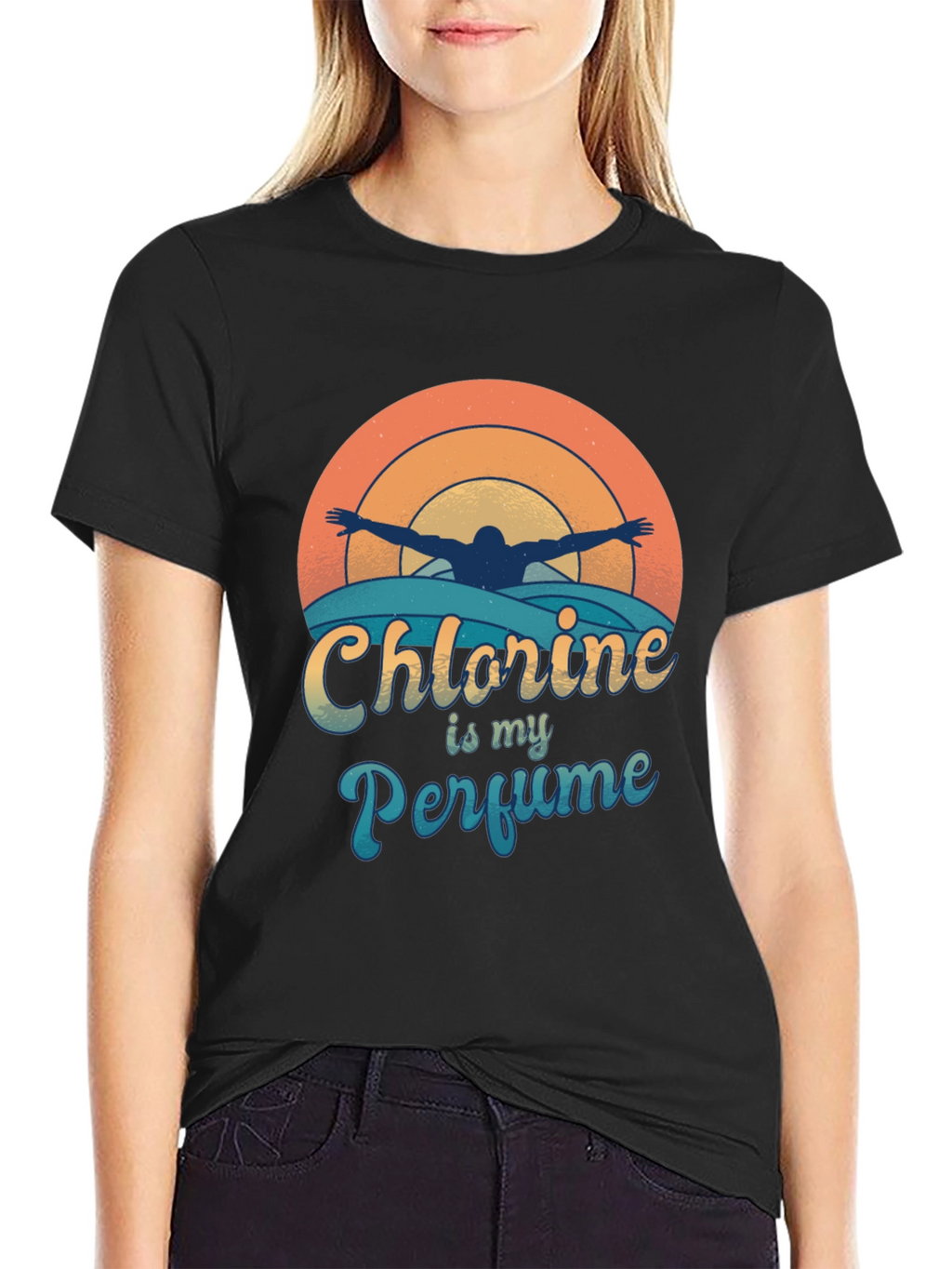 Chlorine is My Perfume Swimmer T-Shirt