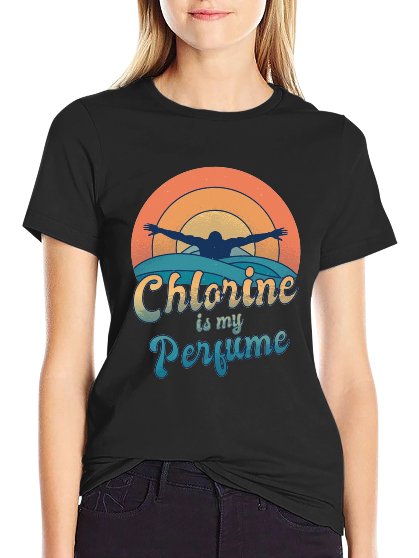 Chlorine is My Perfume Swimmer T-Shirt