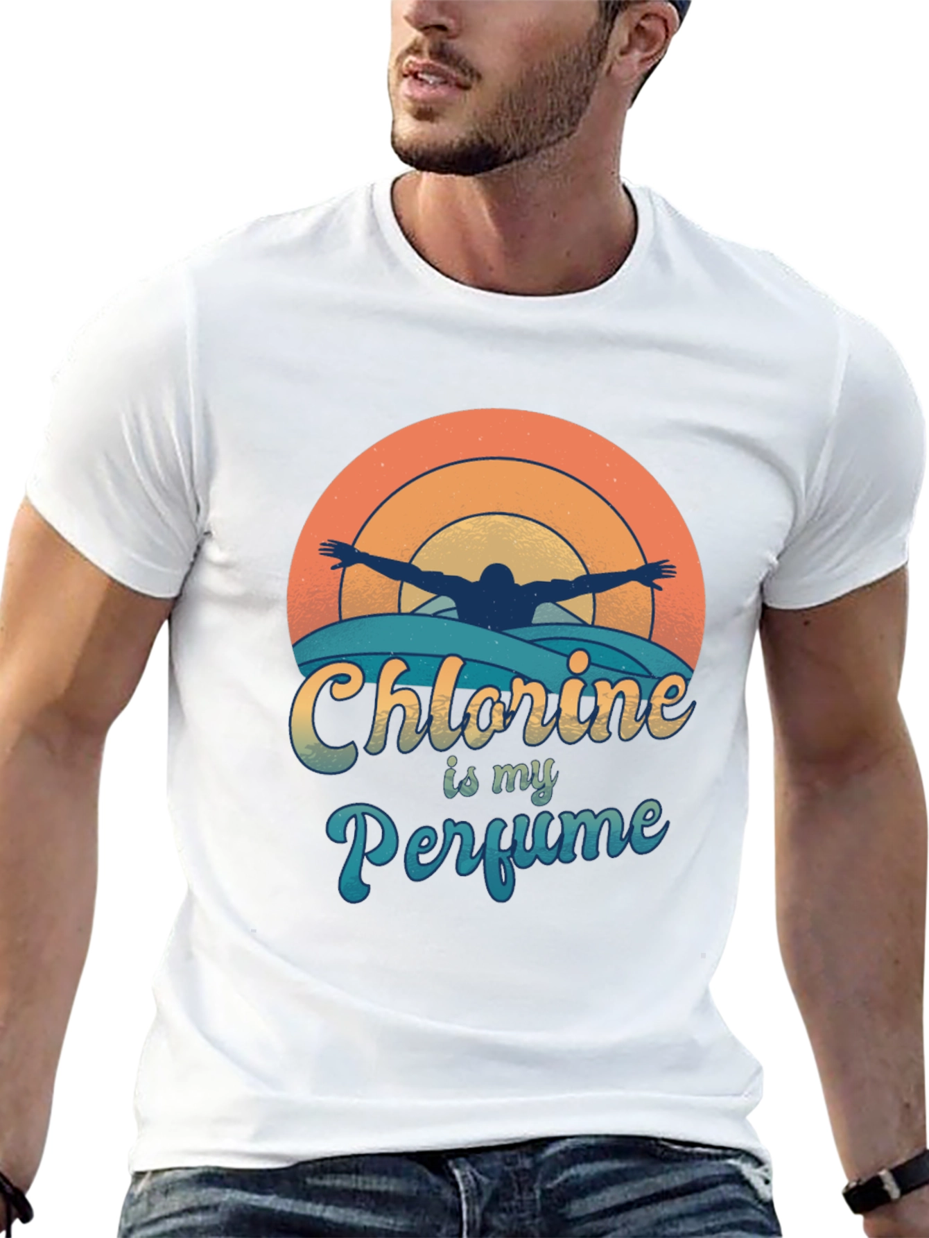 Chlorine is My Perfume Swimmer T-Shirt