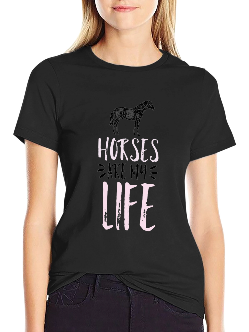 Horses Are My Life Graphic T-Shirt