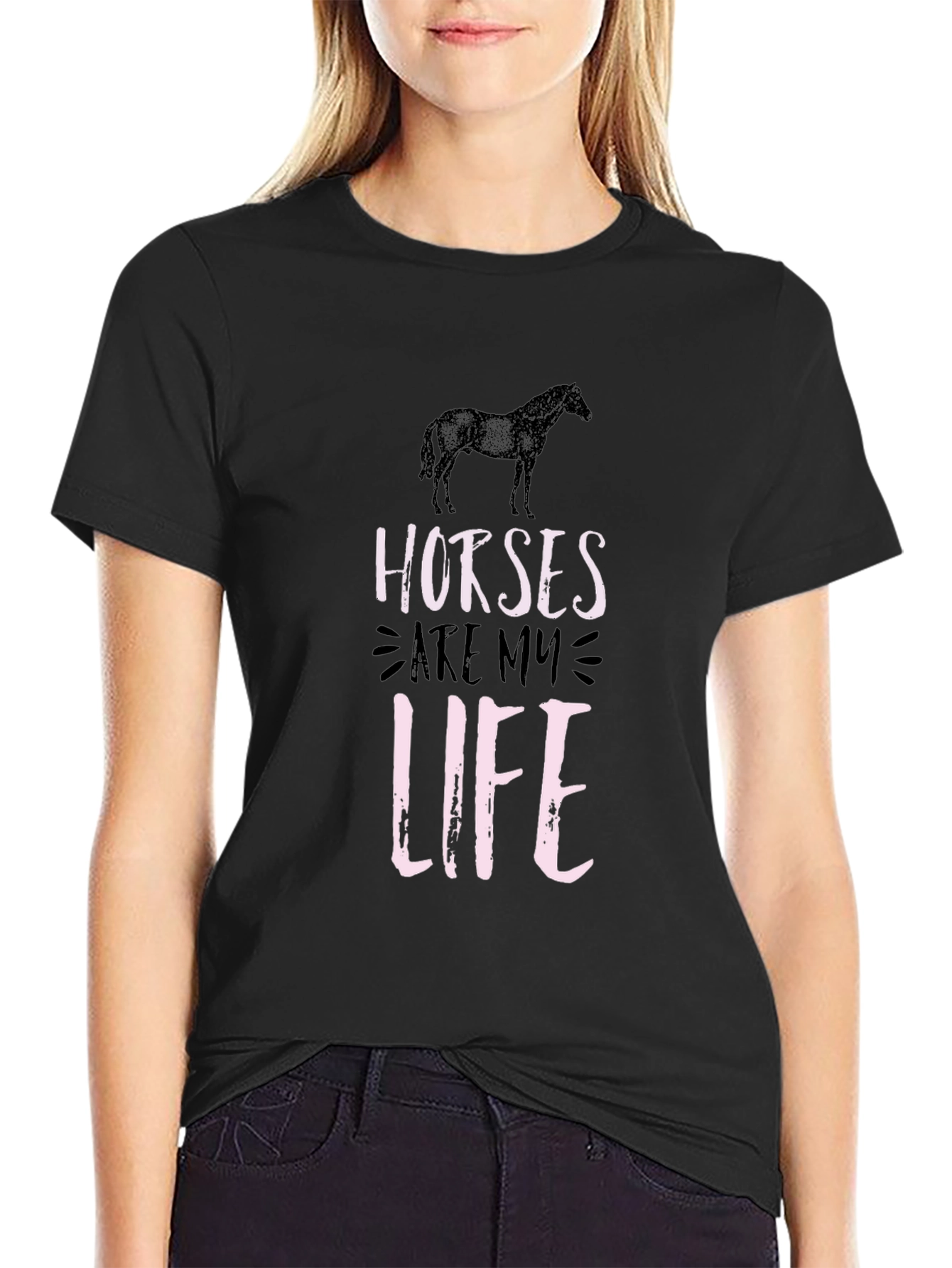 Horses Are My Life Graphic T-Shirt