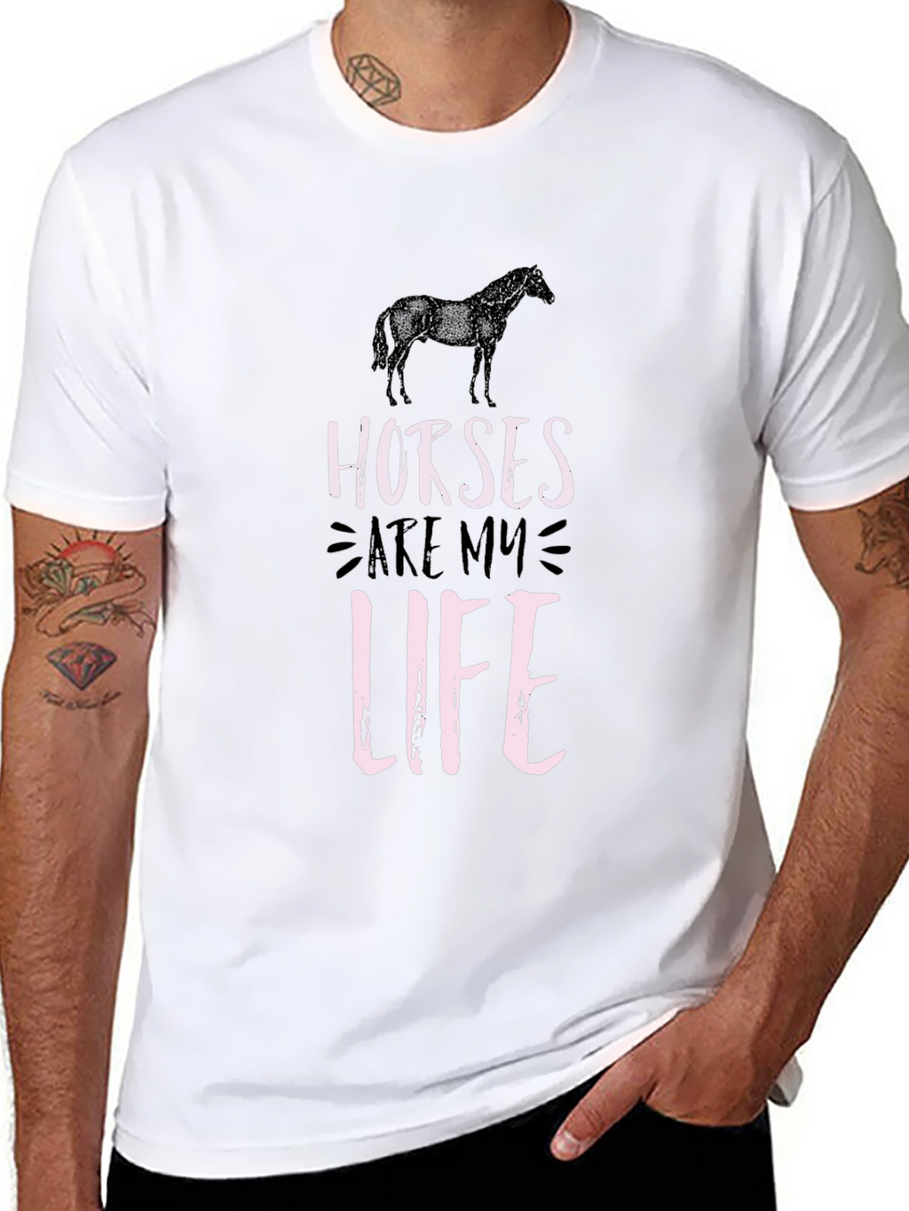 Horses Are My Life Graphic T-Shirt