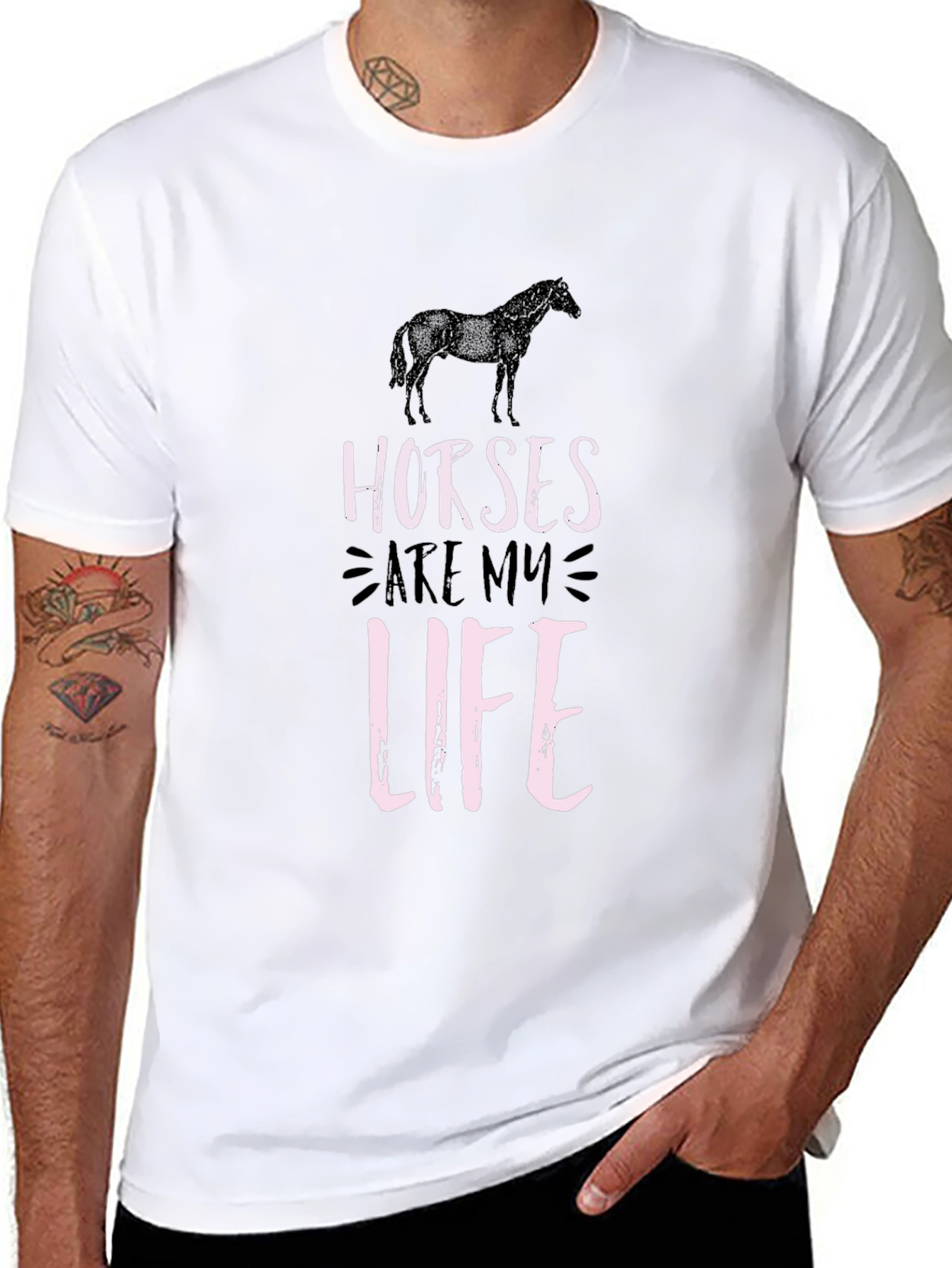 Horses Are My Life Graphic T-Shirt