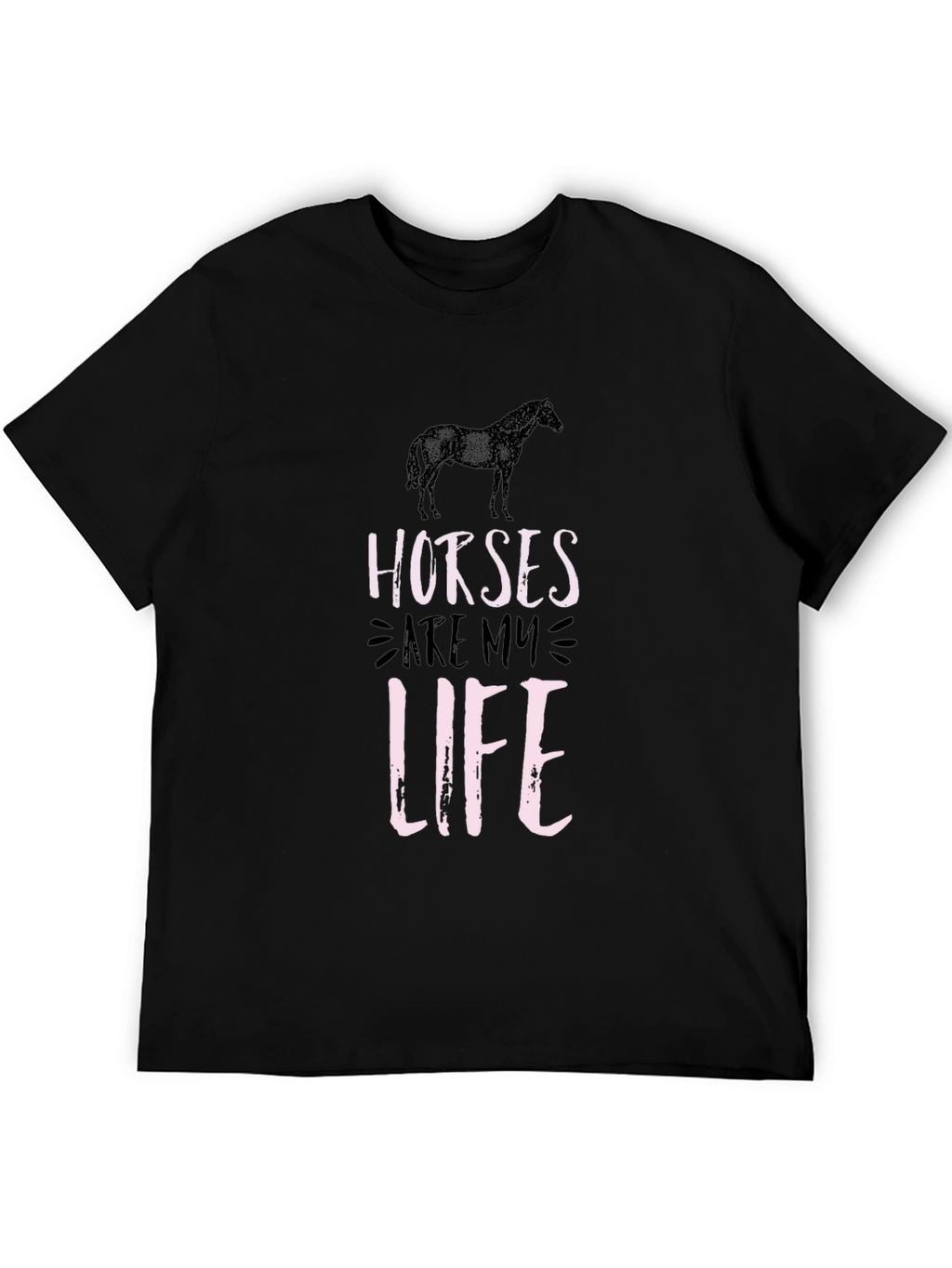 Horses Are My Life Graphic T-Shirt