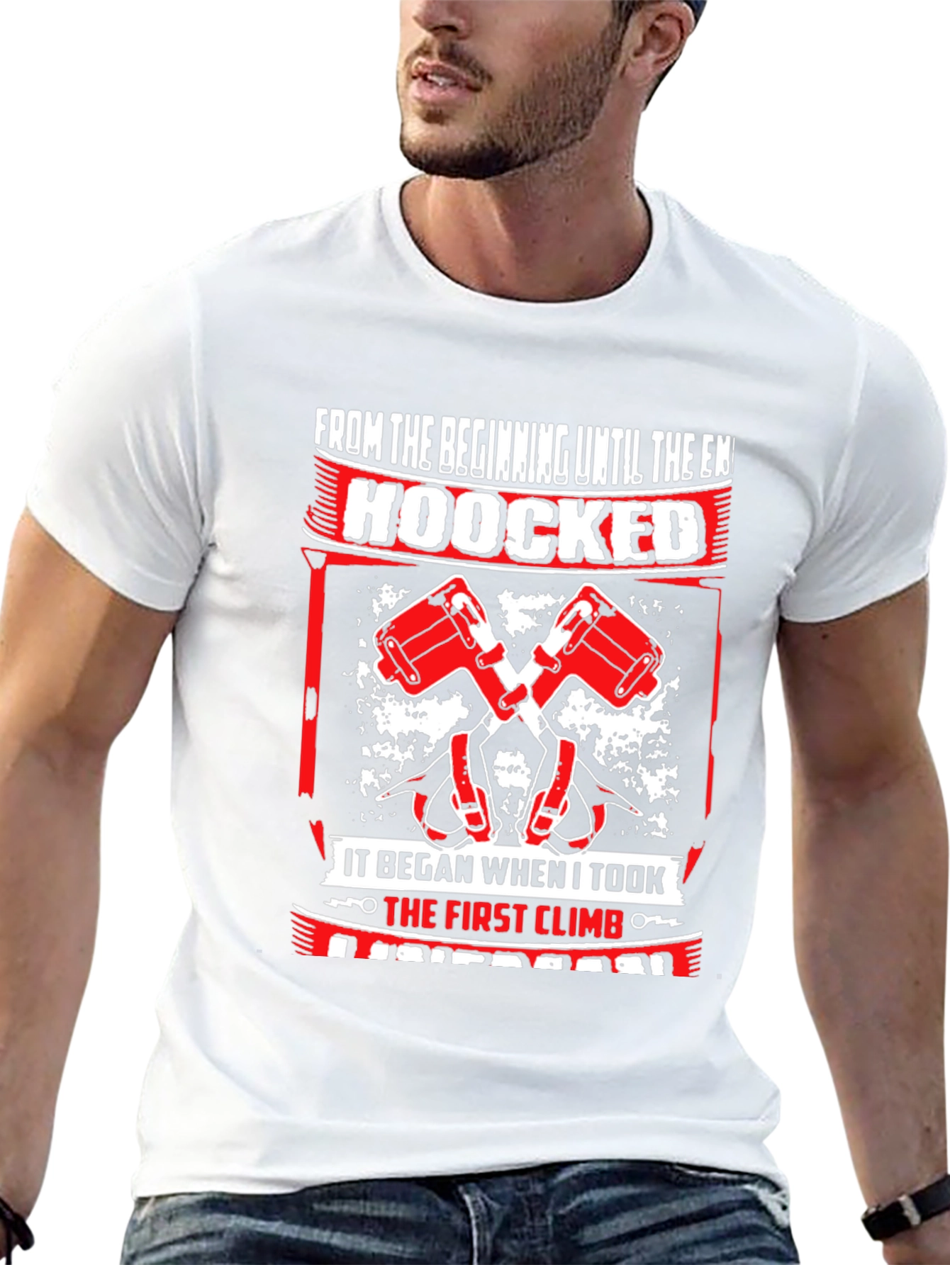 Hooked On Climbing Graphic T-Shirt