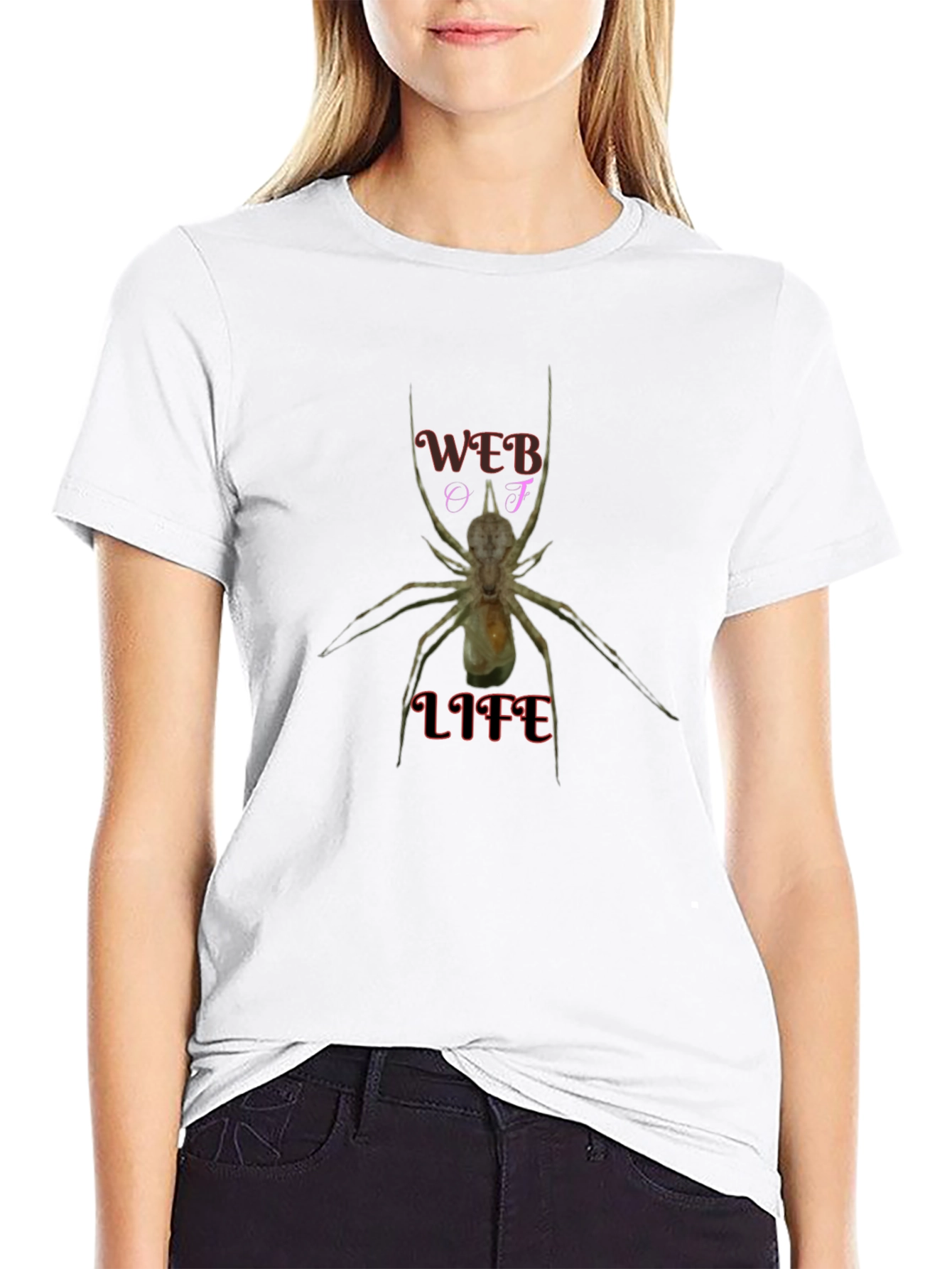 Web Of Life T-Shirt - Unique Spider Graphic