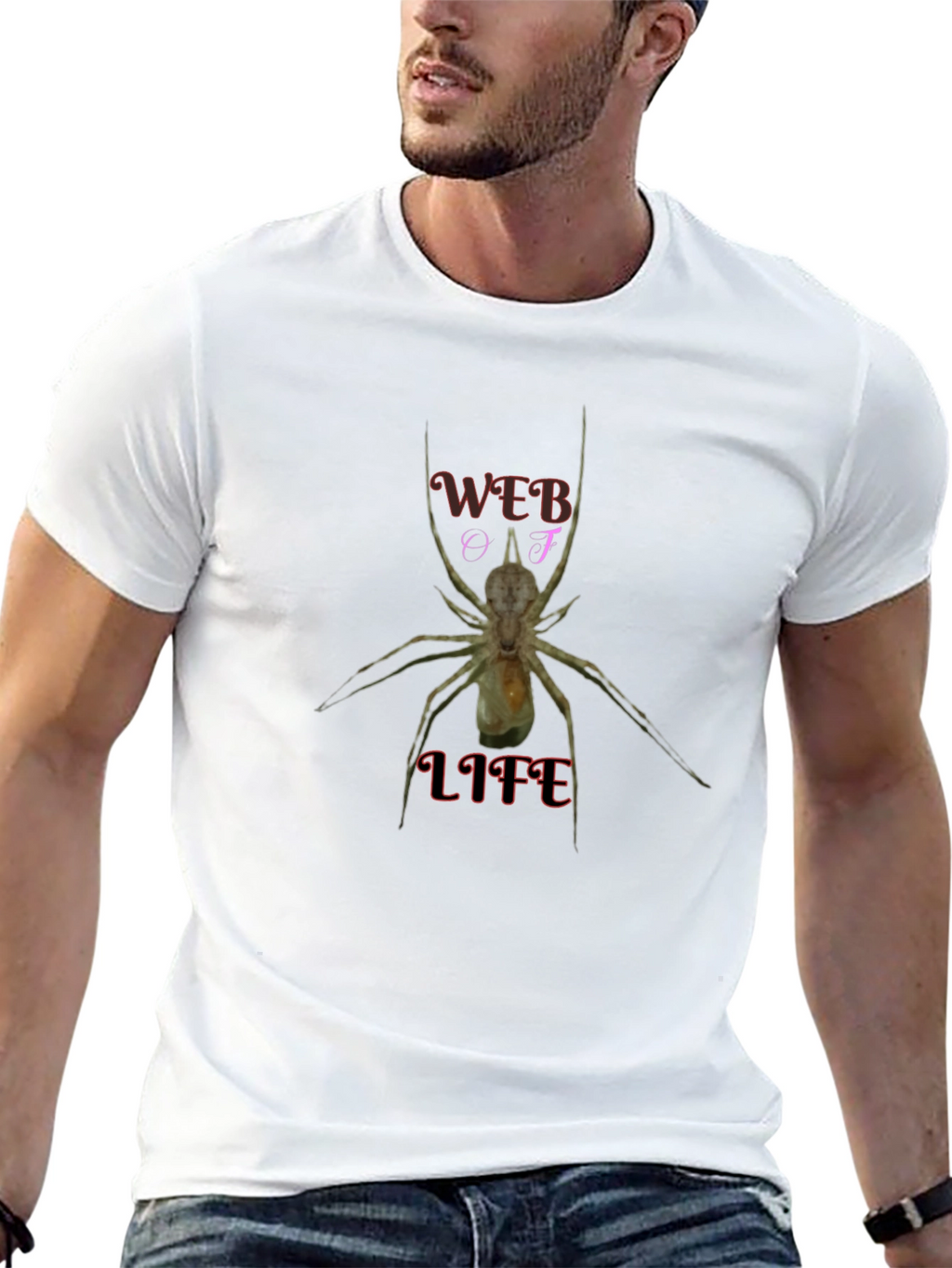 Web Of Life T-Shirt - Unique Spider Graphic