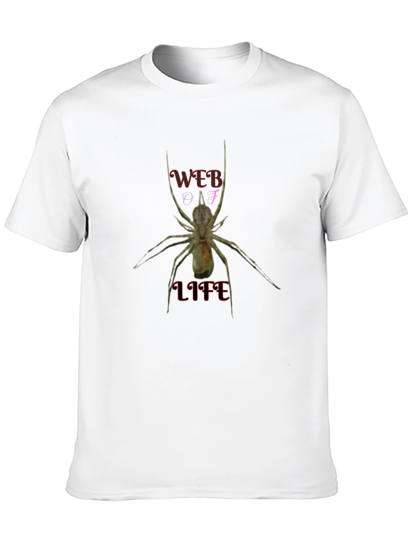 Web Of Life T-Shirt - Unique Spider Graphic