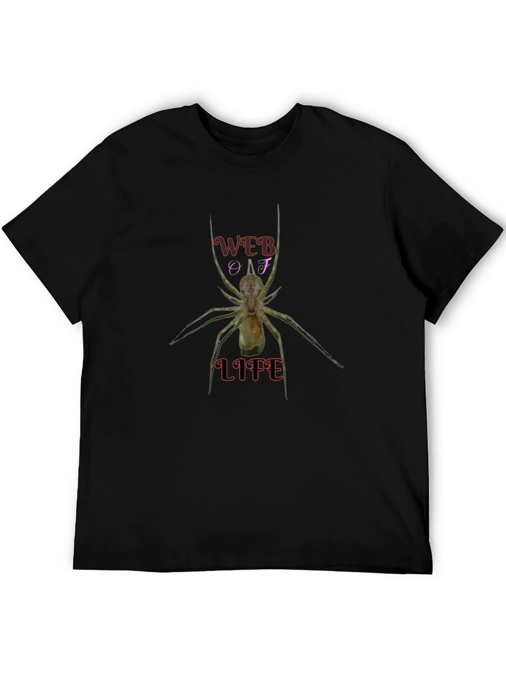 Web Of Life T-Shirt - Unique Spider Graphic
